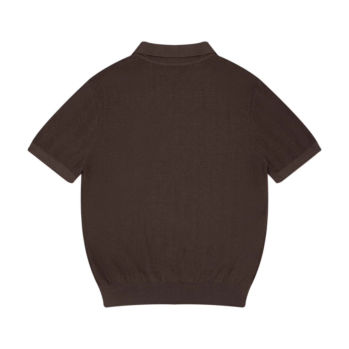 "aziza" polo Knit brown-Fineriform