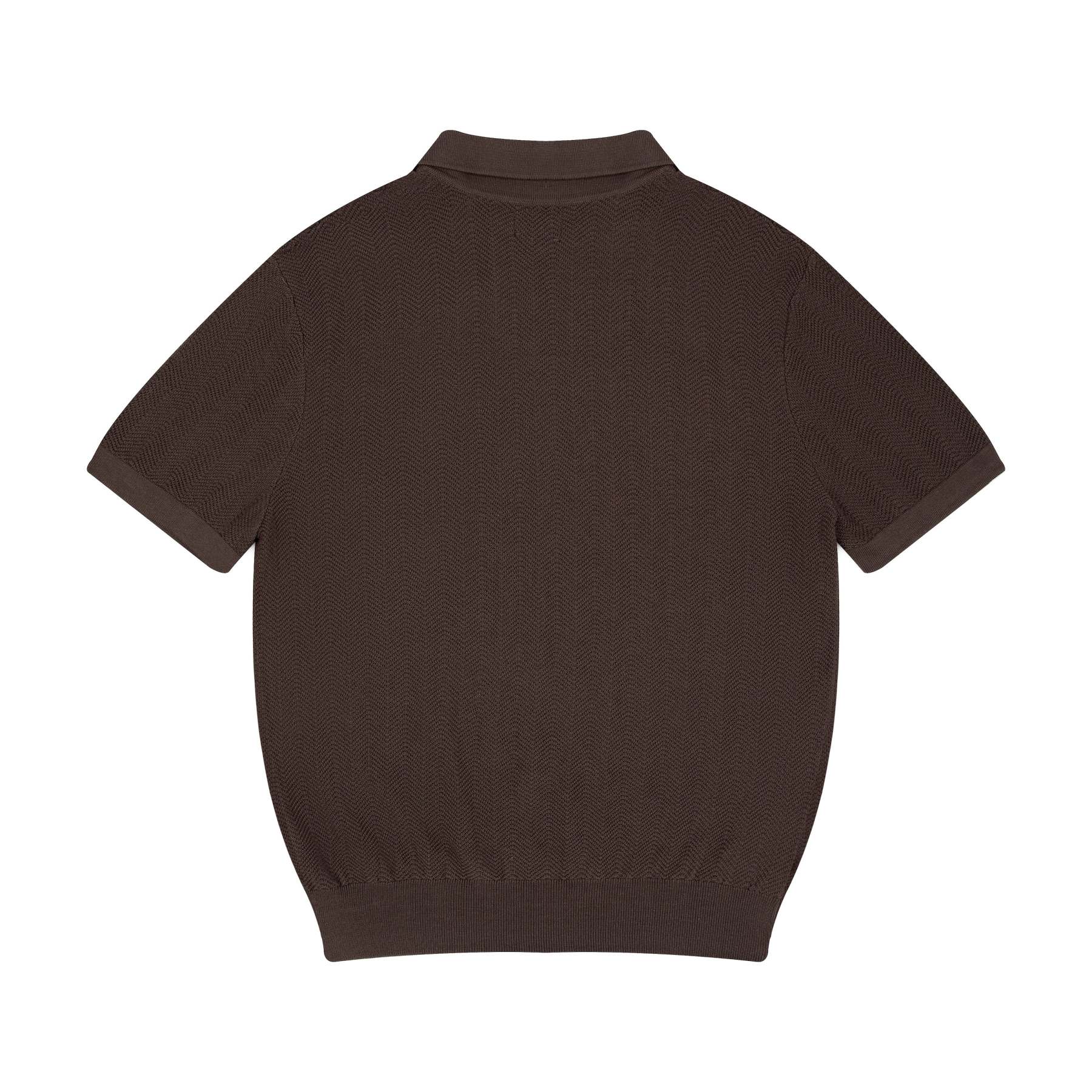 "aziza" polo Knit brown-Fineriform