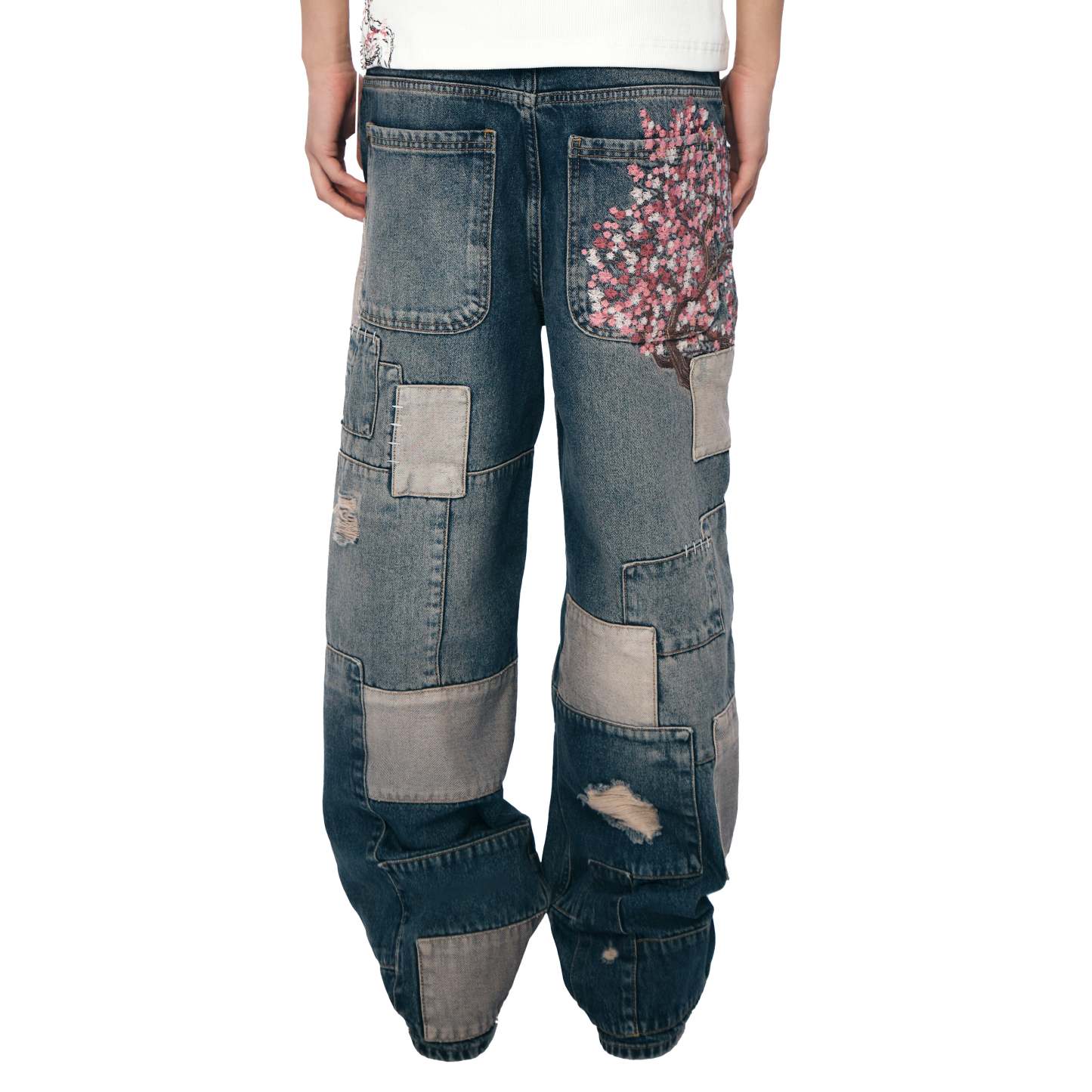 "blossom v2" patchwork washed Denim-Fineriform