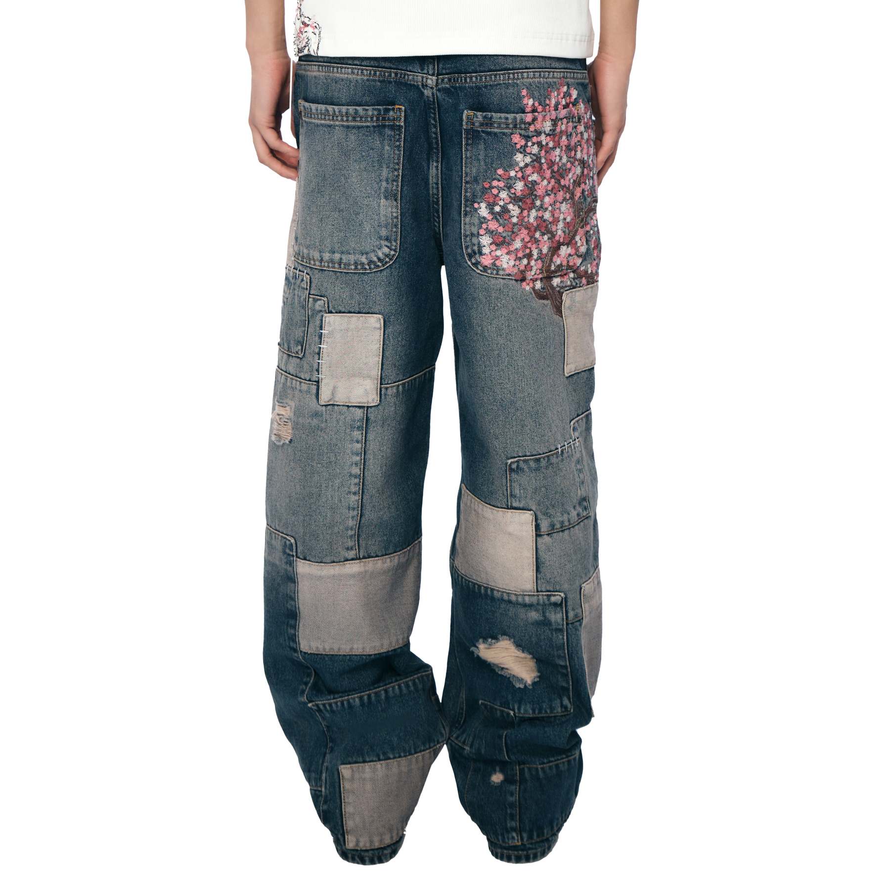 "blossom v2" patchwork washed Denim-Fineriform