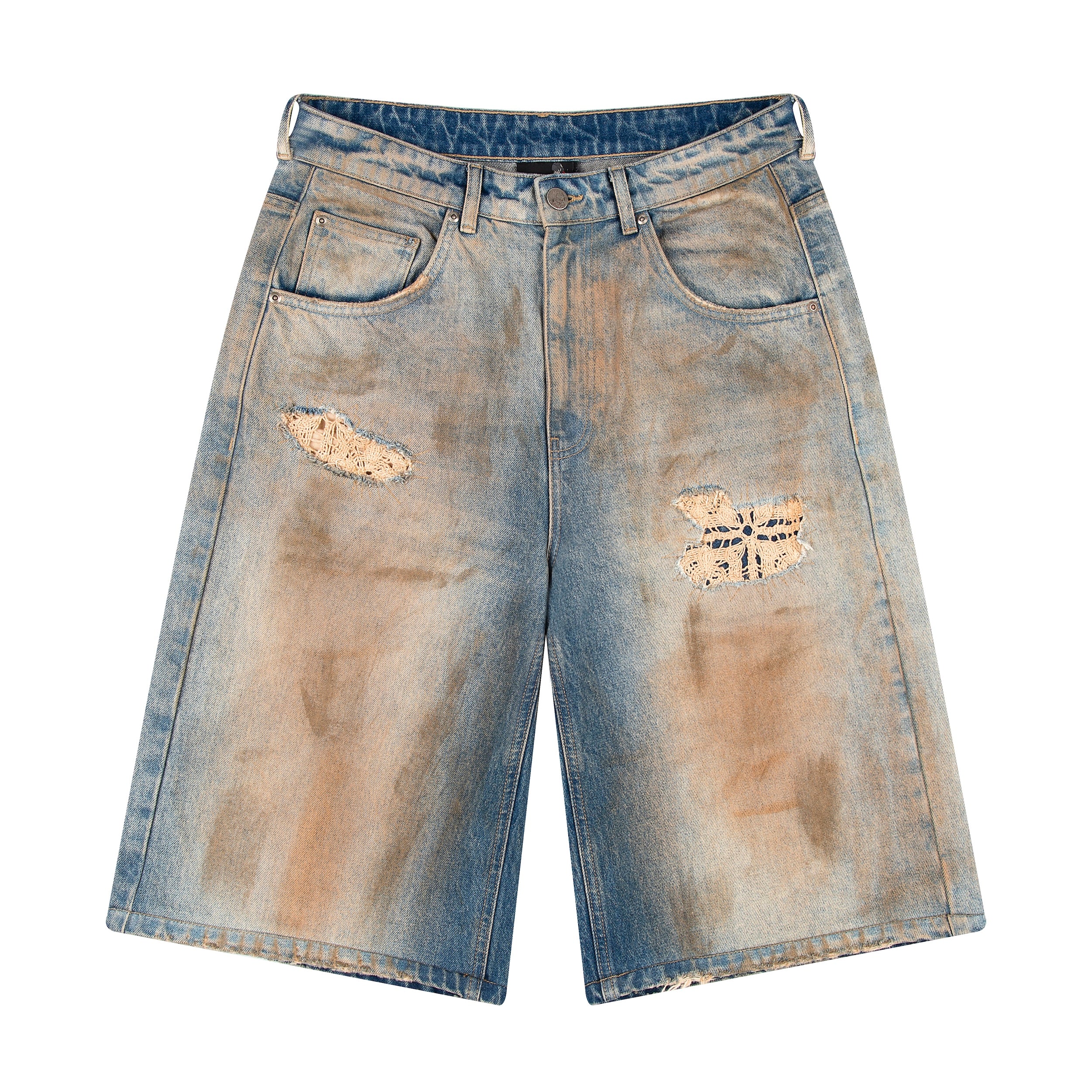 "lotus" Jorts mud wash-Fineriform