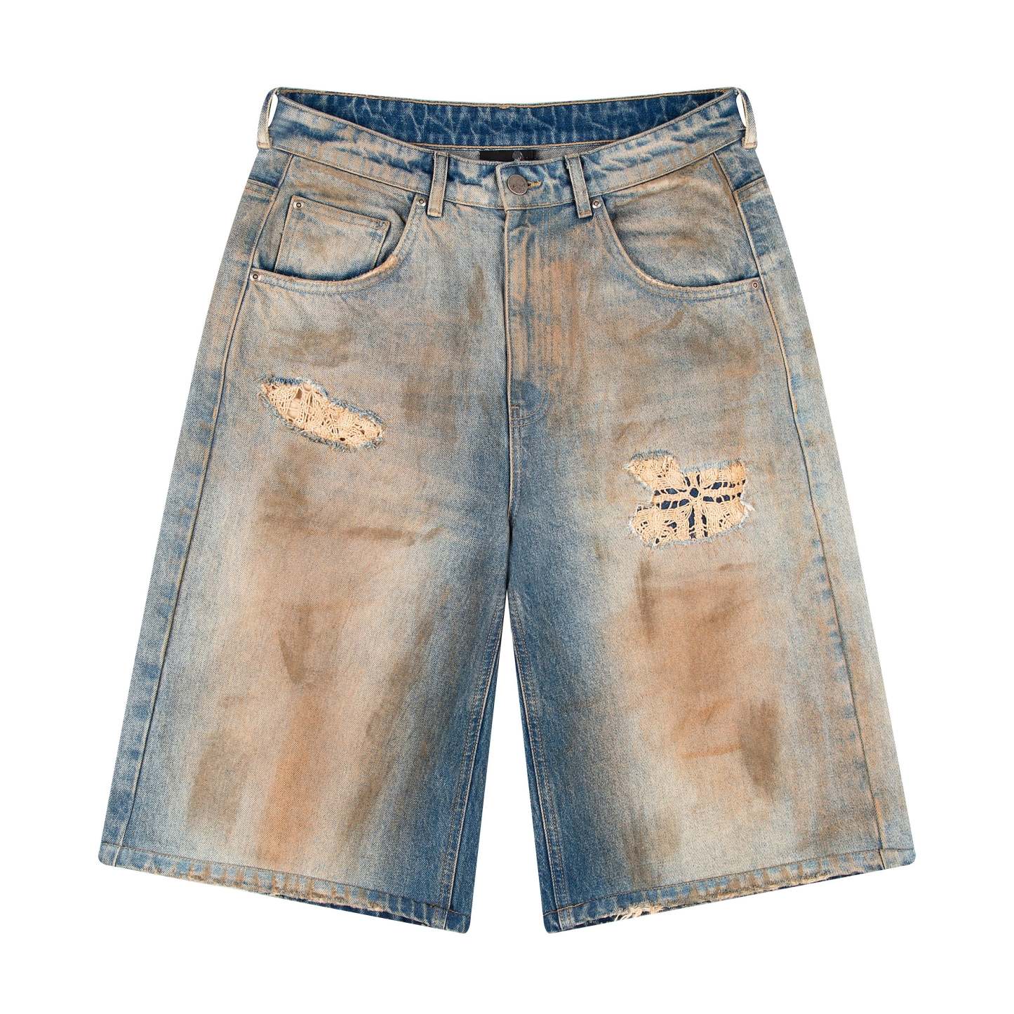"lotus" Jorts mud wash-Fineriform