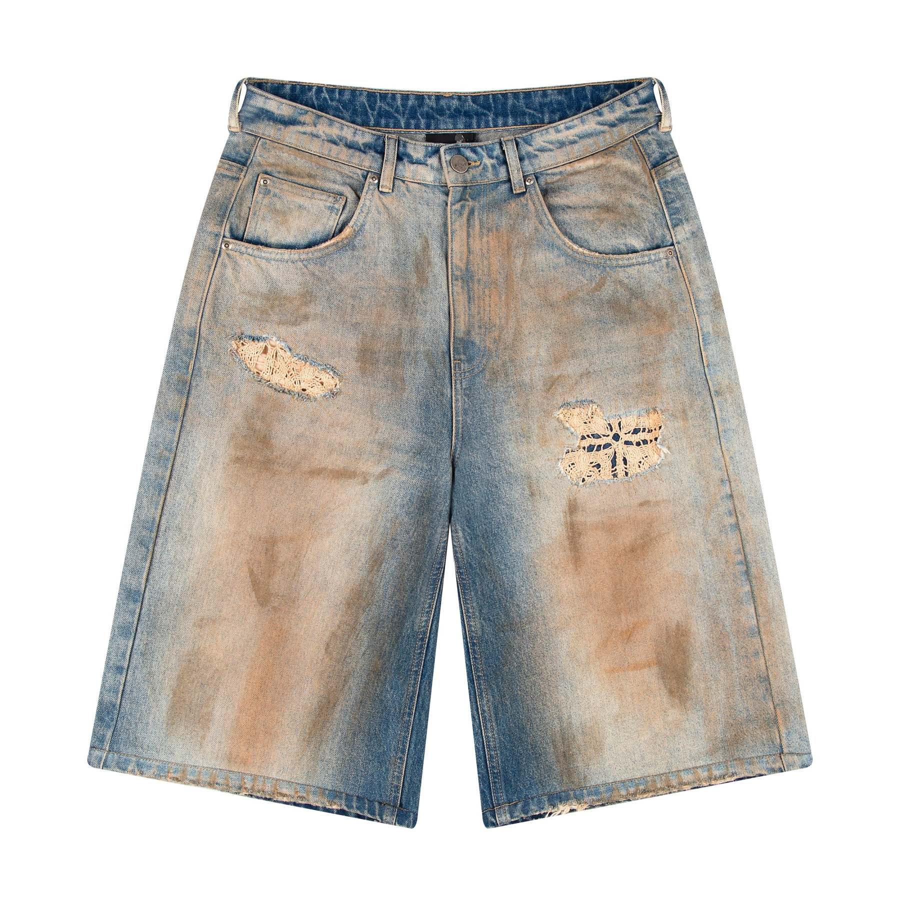 "lotus" Jorts mud wash-Fineriform