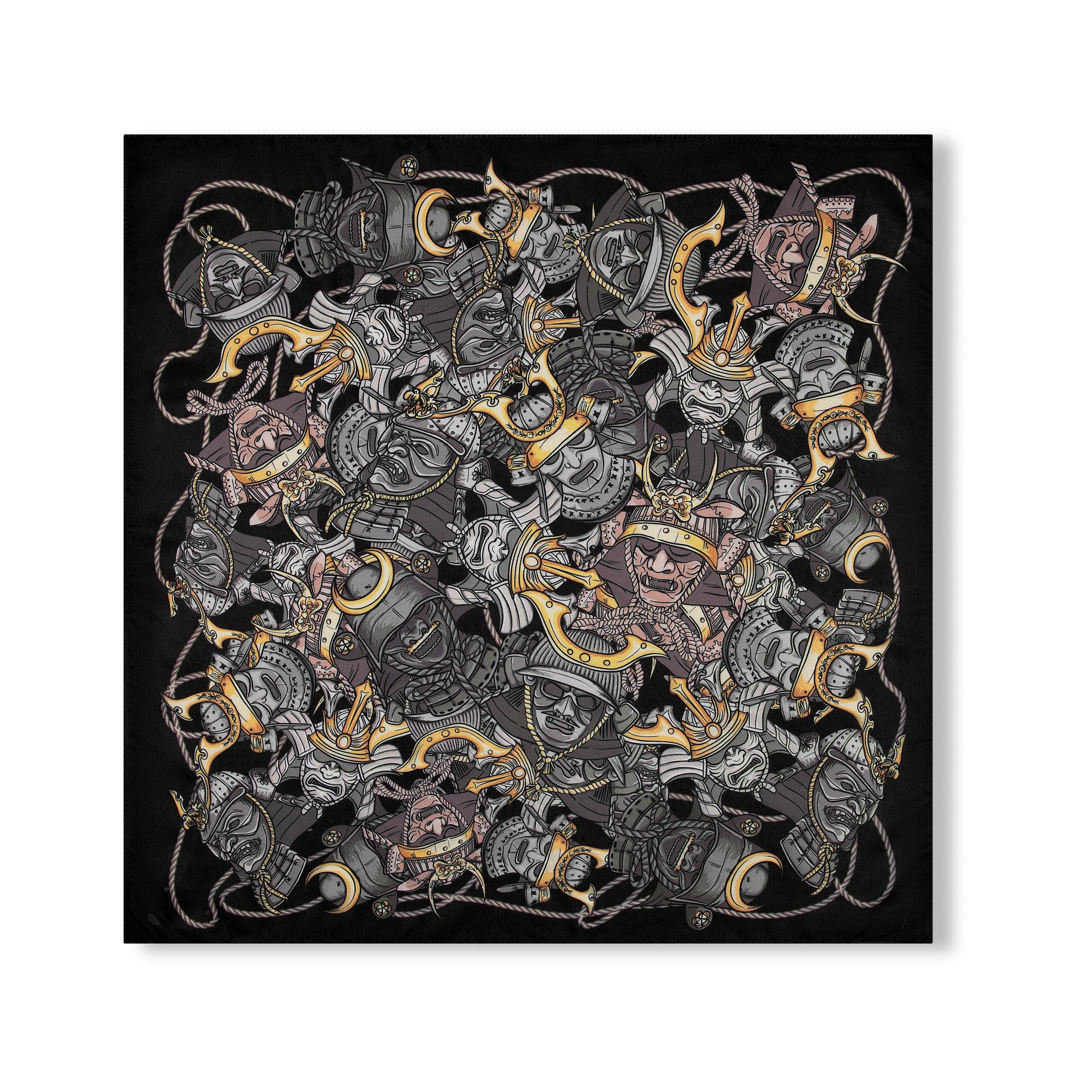 "yakuza"scarf black-Fineriform