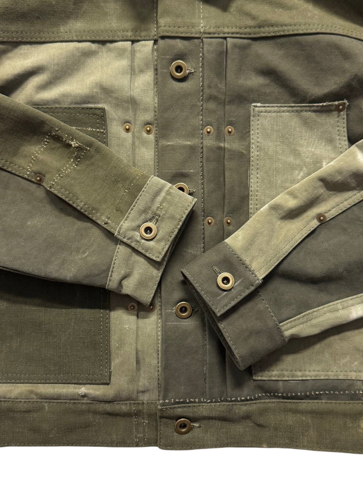Vintage Patchwork Military Jacket-Fineriform