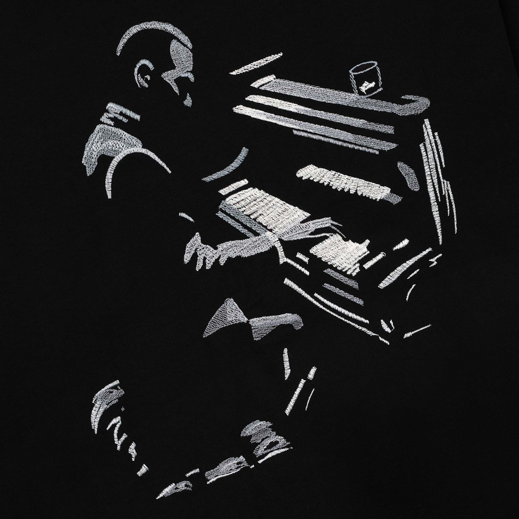 "jazz v2" T Shirt black-Fineriform