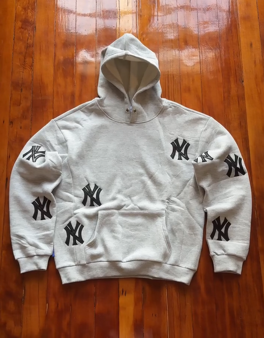 NY Patched Hoodie-Fineriform