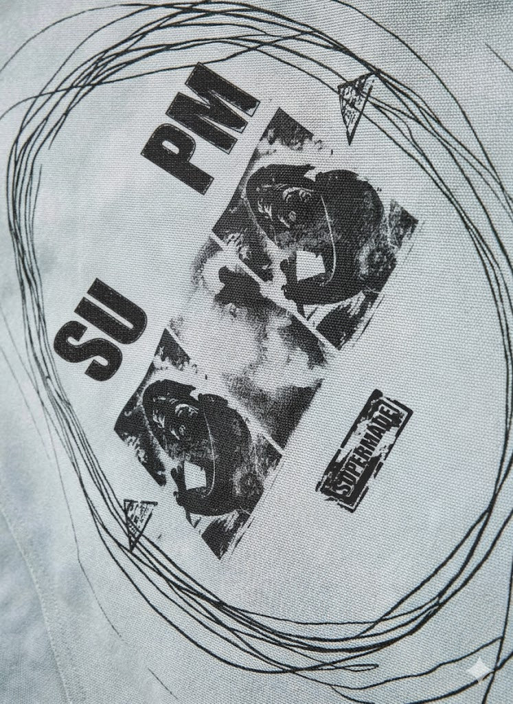 Vintage Washed Distressed Barn Work Jacket-Fineriform