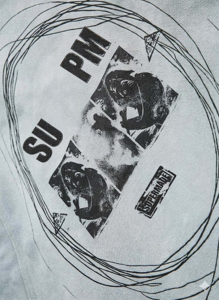 Vintage Washed Distressed Barn Work Jacket-Fineriform