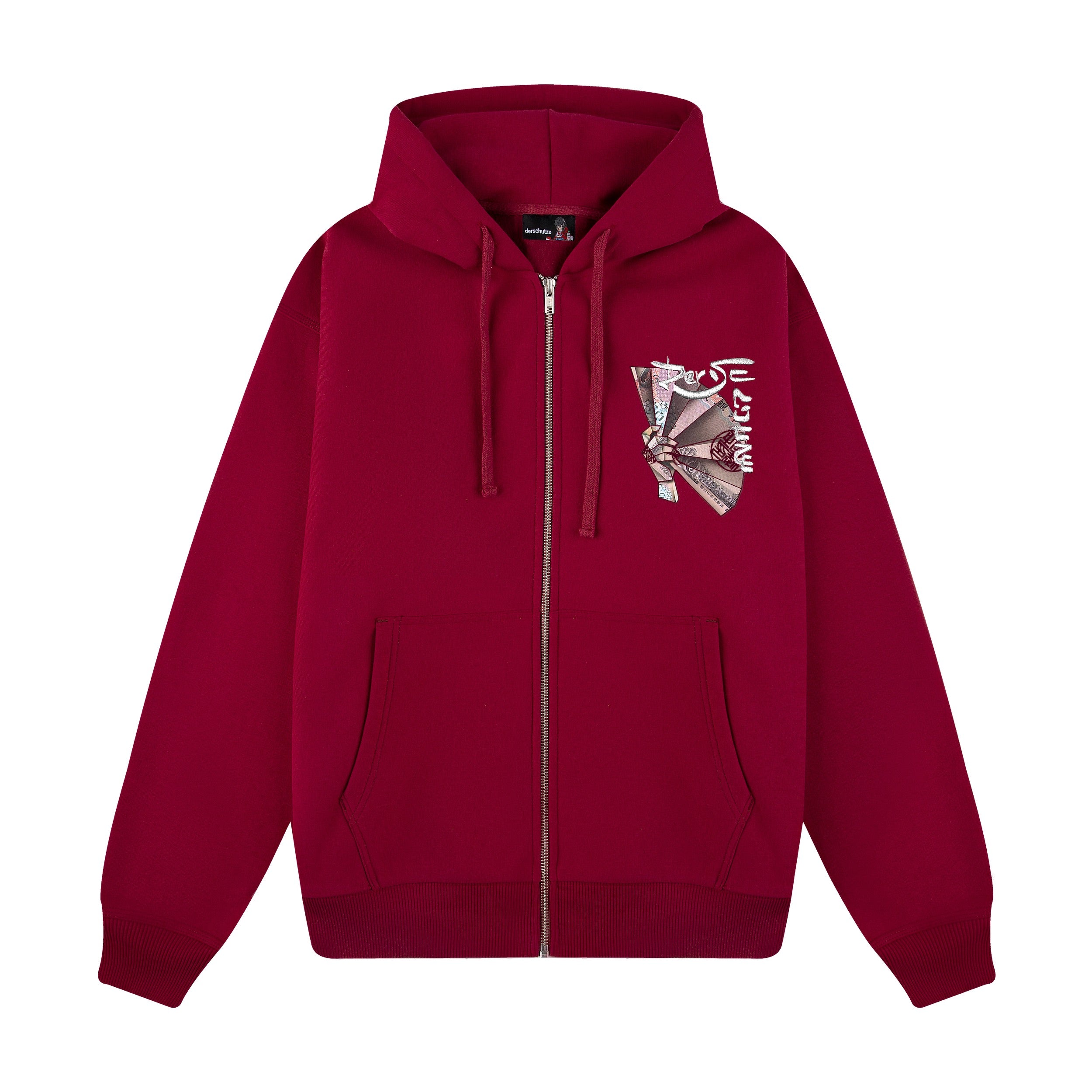 "yen" Zip Up burgundy-Fineriform