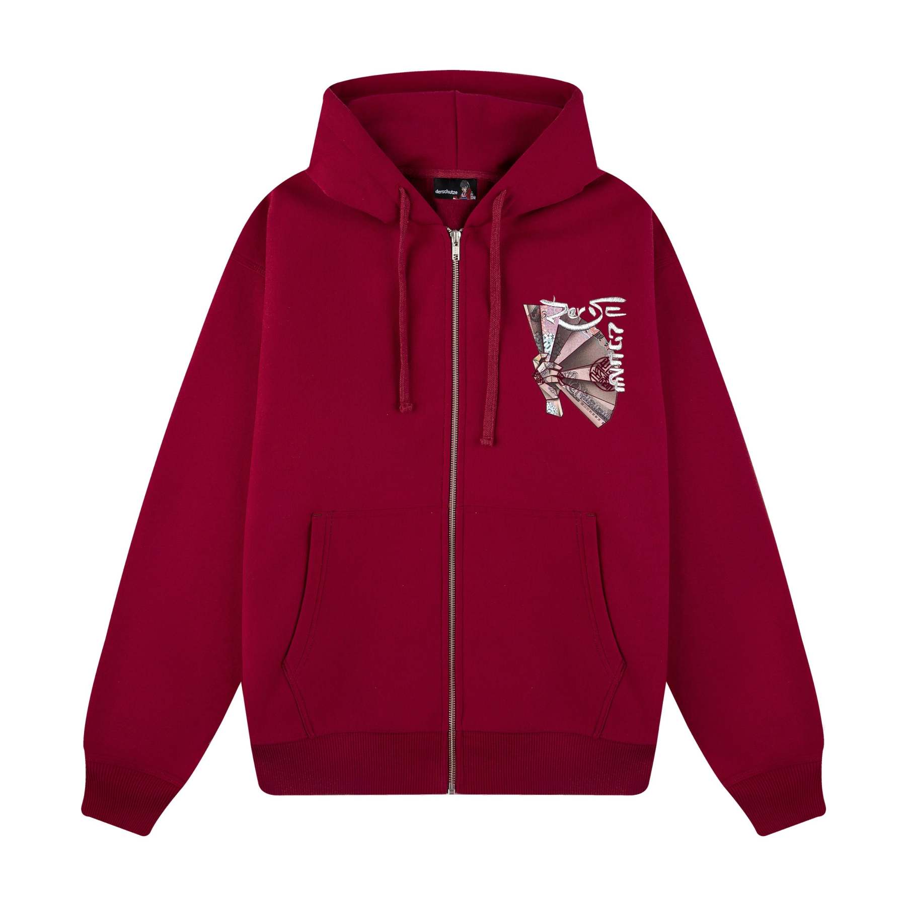 "yen" Zip Up burgundy-Fineriform