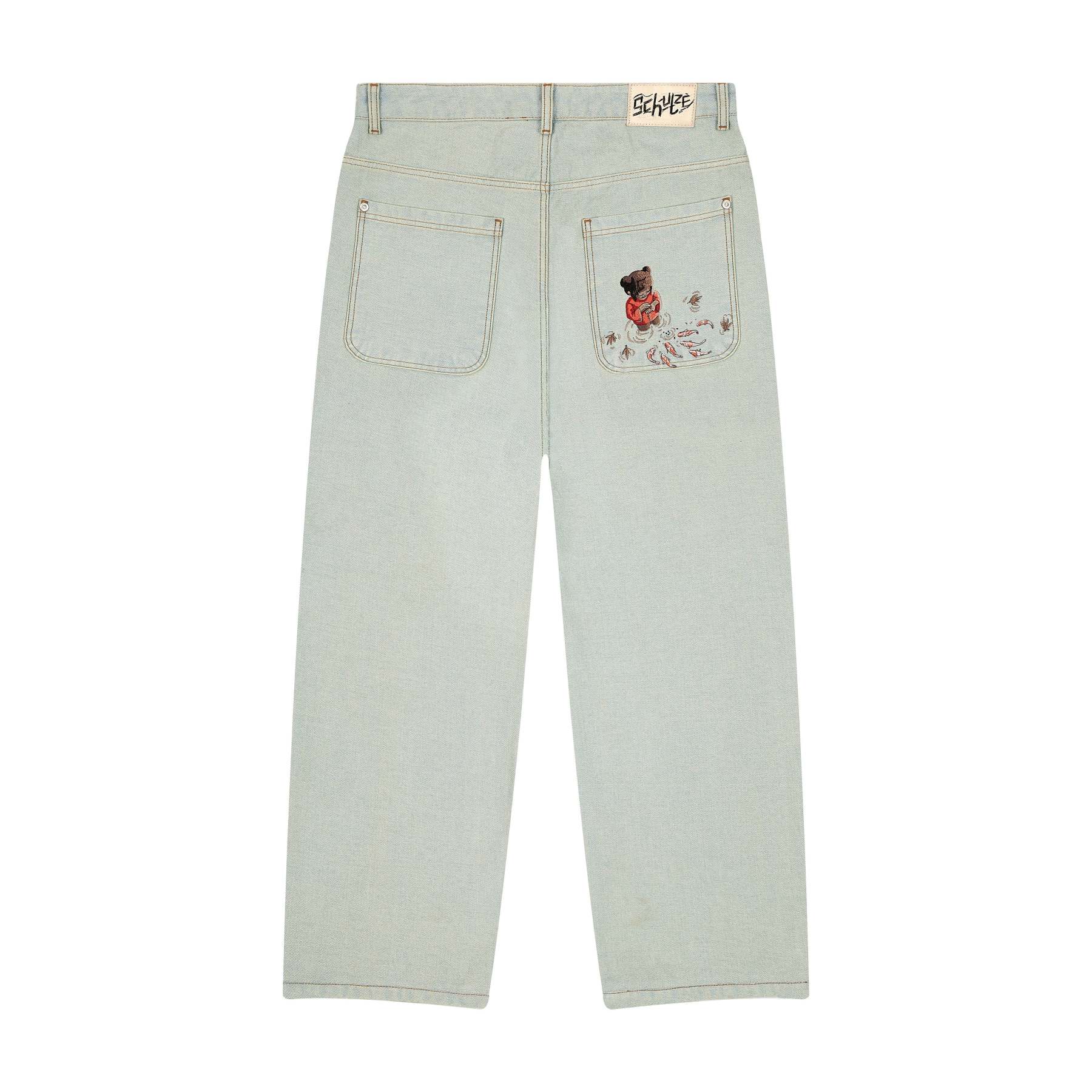 "koi fish" reverse denim-Fineriform