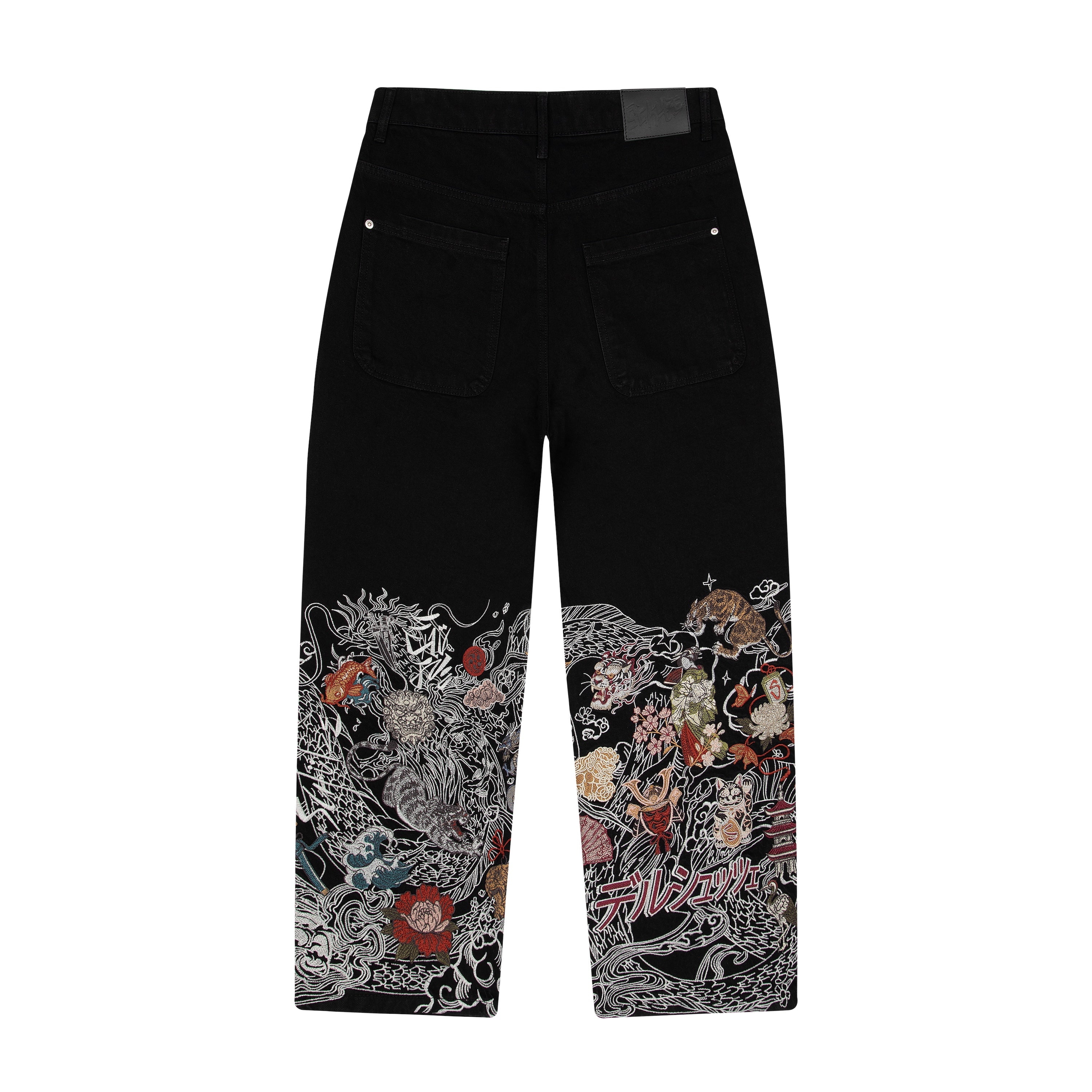 "yakuza" Denim black 02-Fineriform