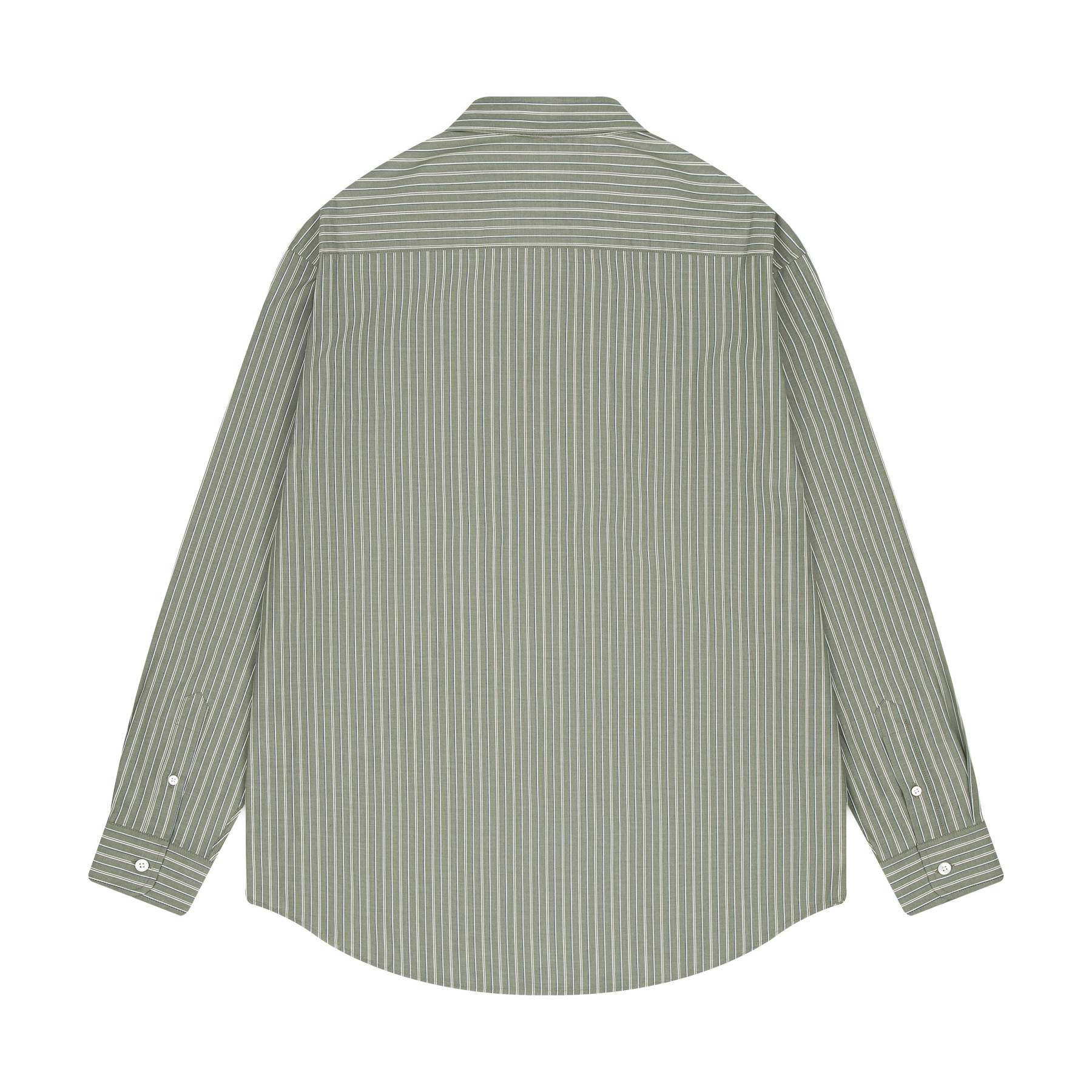 "garden of eden" green-white striped Shirt-Fineriform