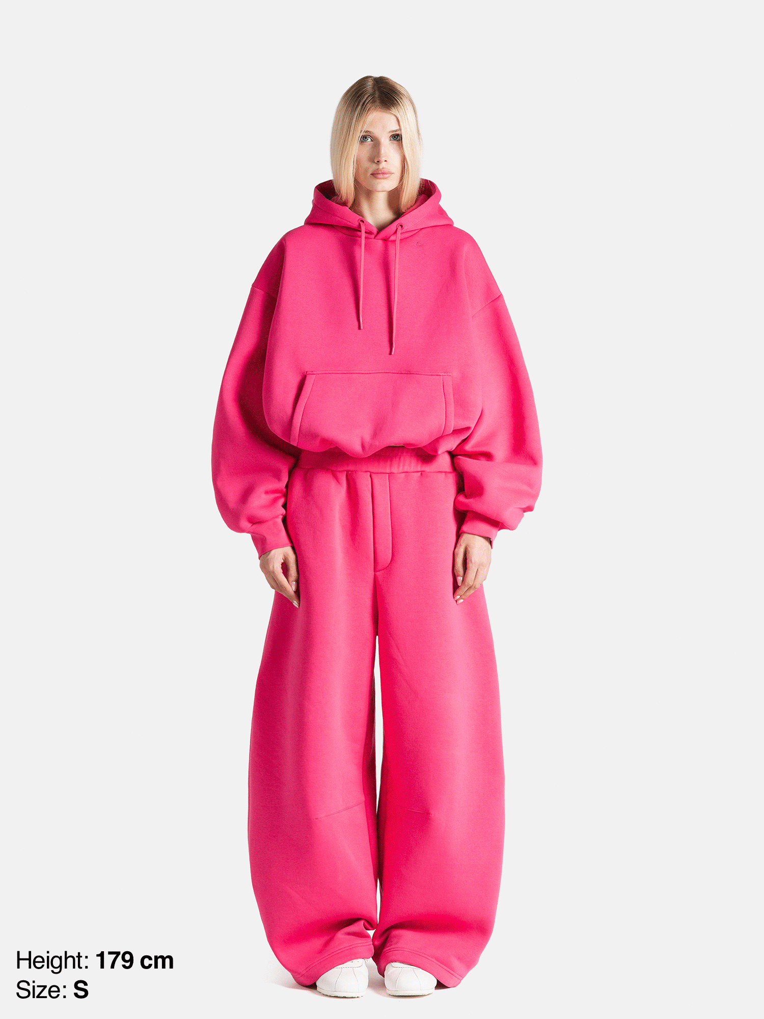 BUBBLE HOODIE - HOT PINK-Fineriform