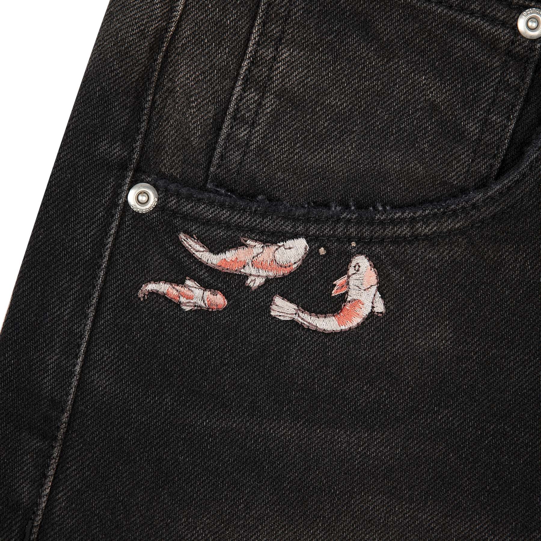 "koi fish v2" Jorts black-Fineriform