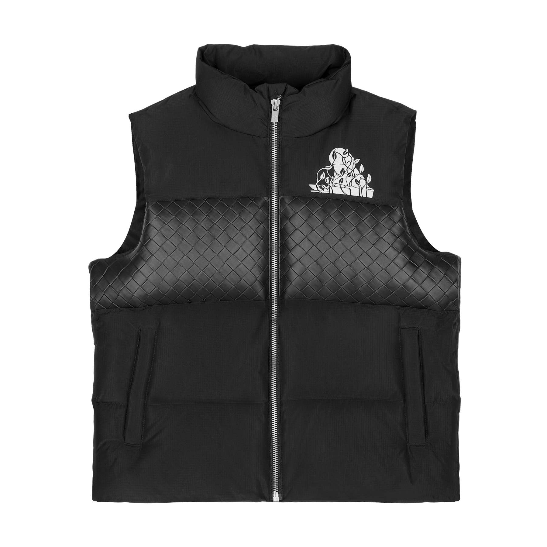 "garden of eden" Vest puffer black-Fineriform