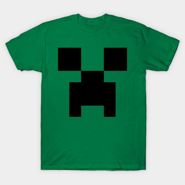 Minecraft Creeper Big Face Adult T-Shirt