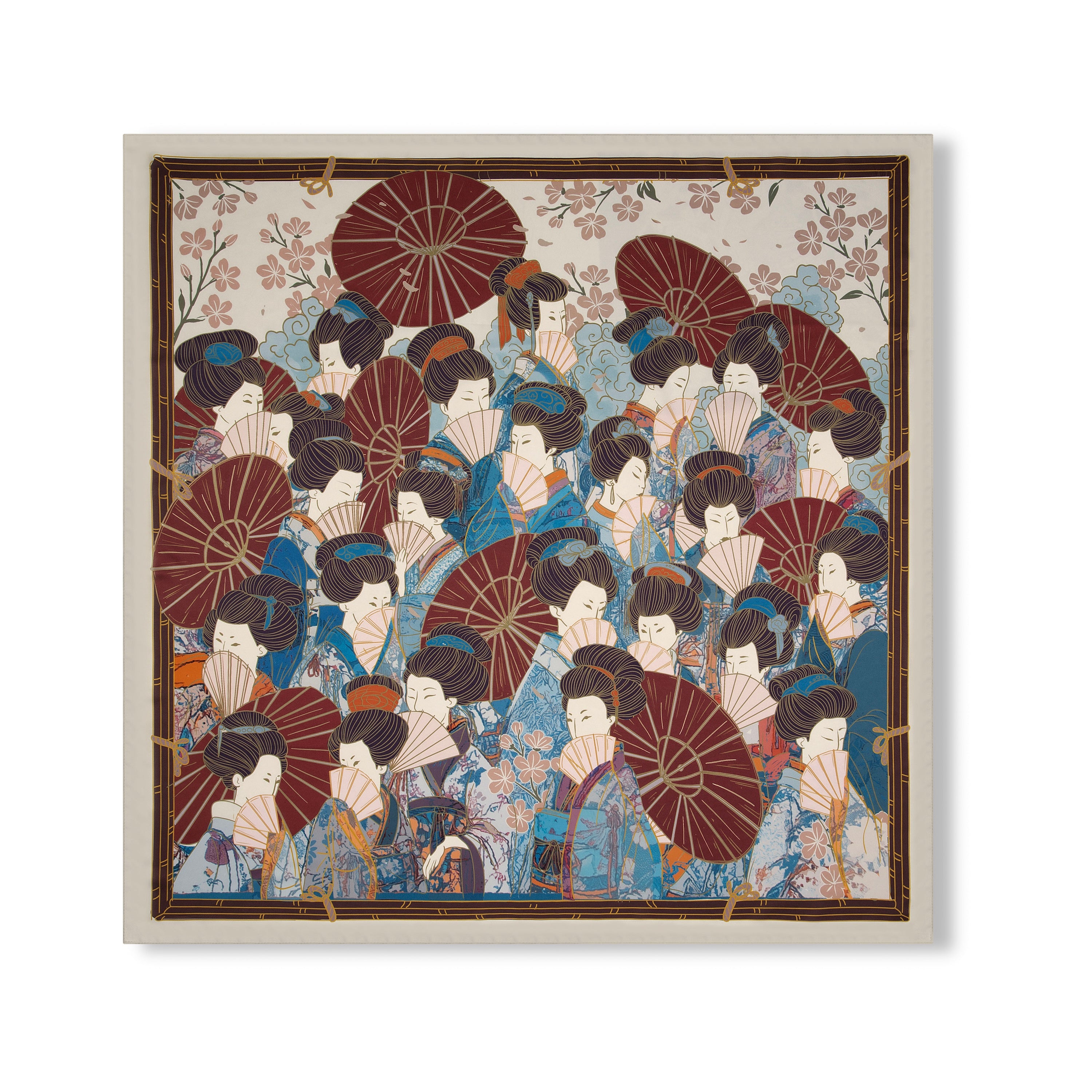 "yakuza"scarf ecru-Fineriform