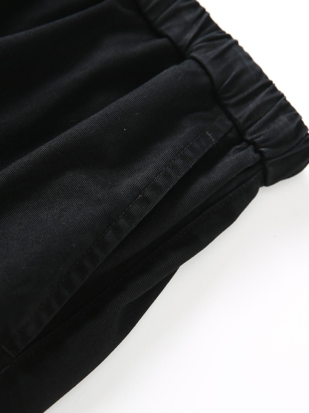 SMILEY LOGO PARACHUTE PANTS - BLACK-Fineriform