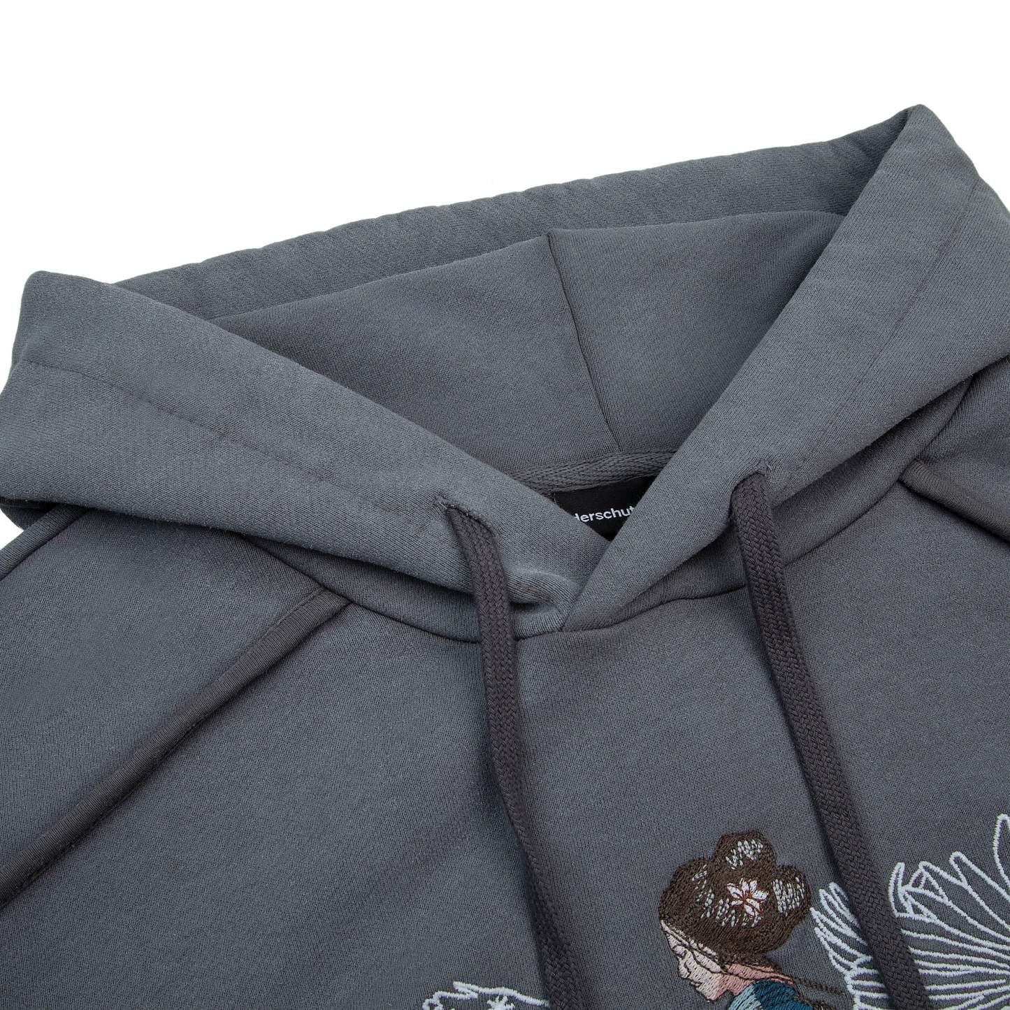 "sashiko" Hoodie grey-Fineriform