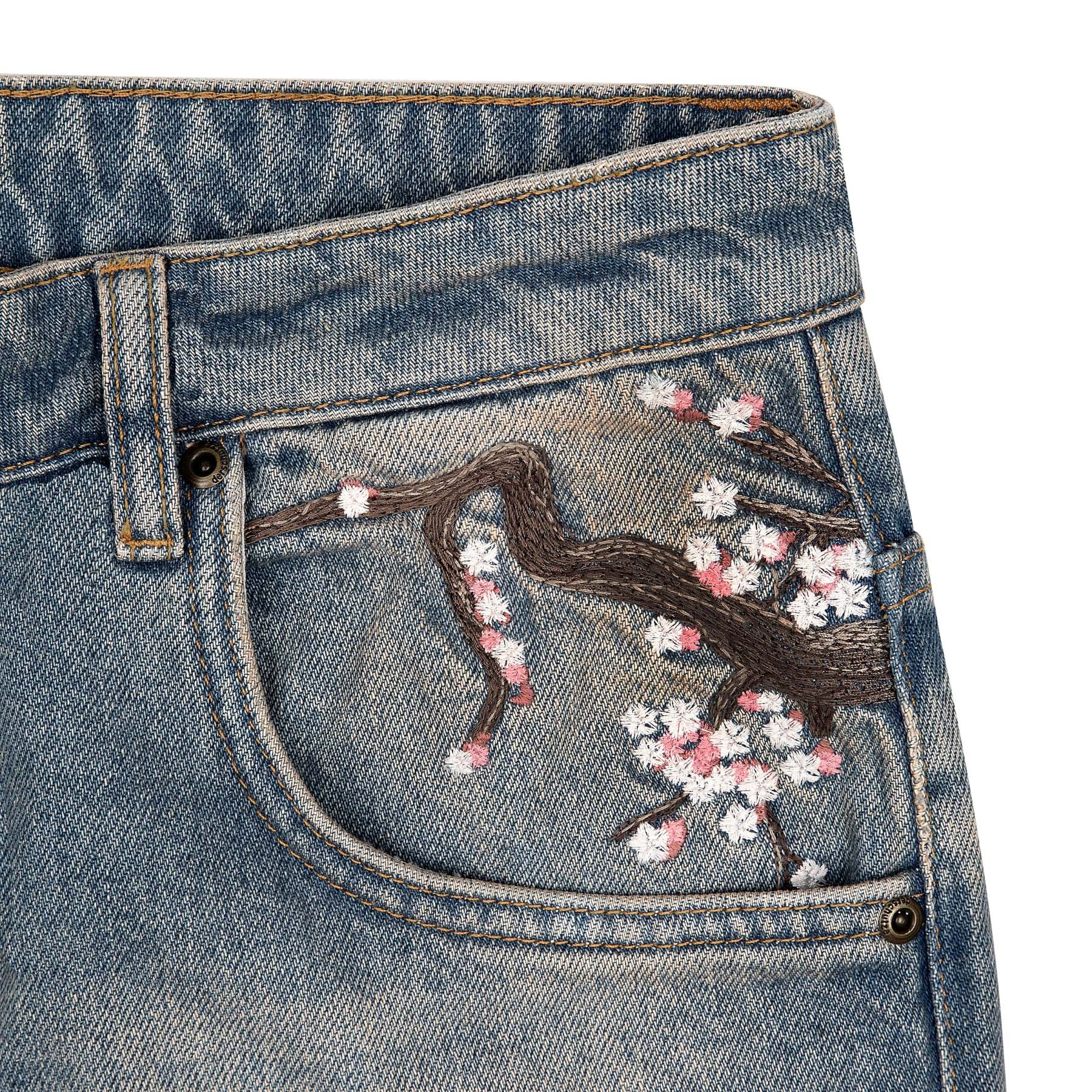 "blossom v2" patchwork Denim light blue-Fineriform