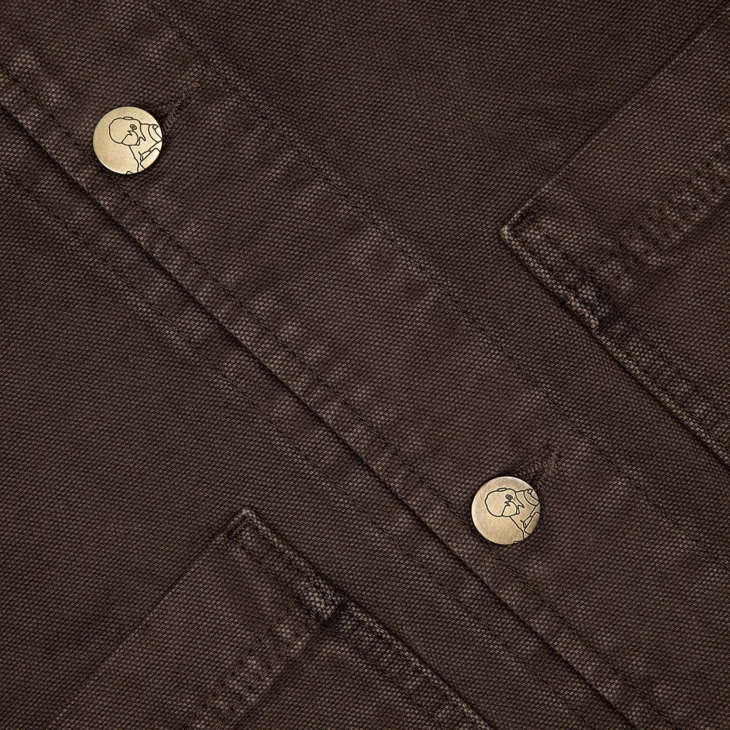 "yakuza" brown washed denim Jacket-Fineriform