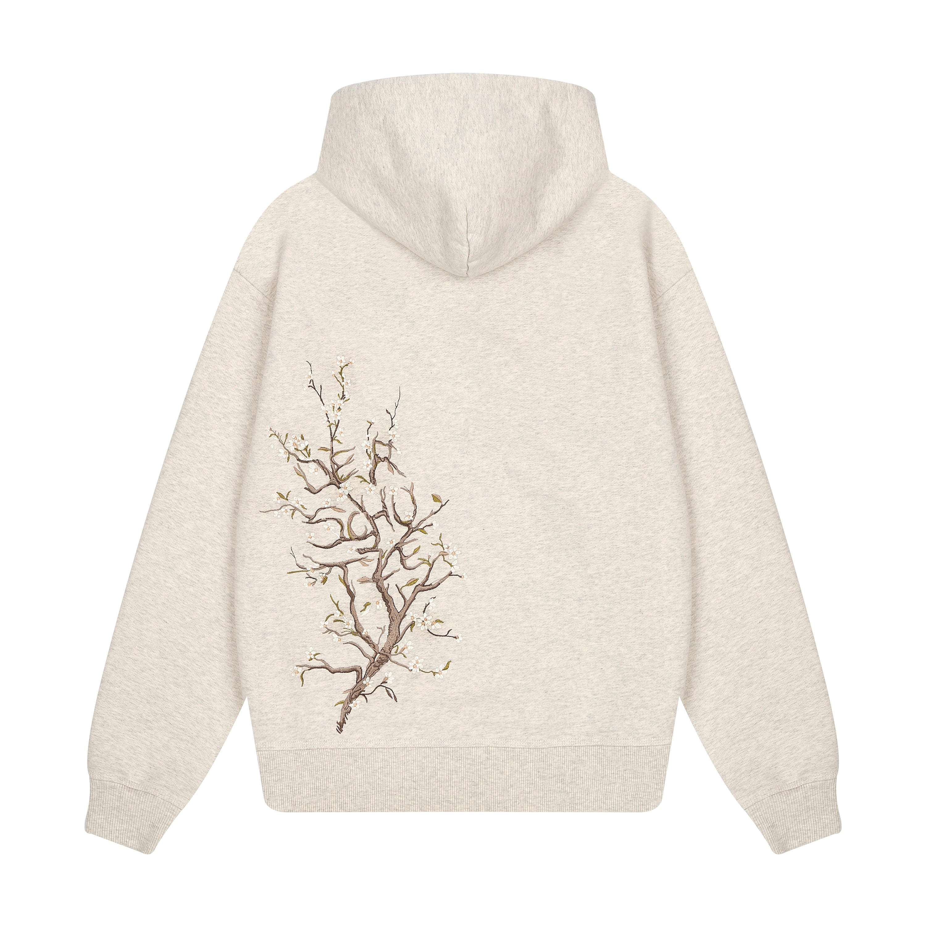 "blossom" Hoodie grey melange-Fineriform