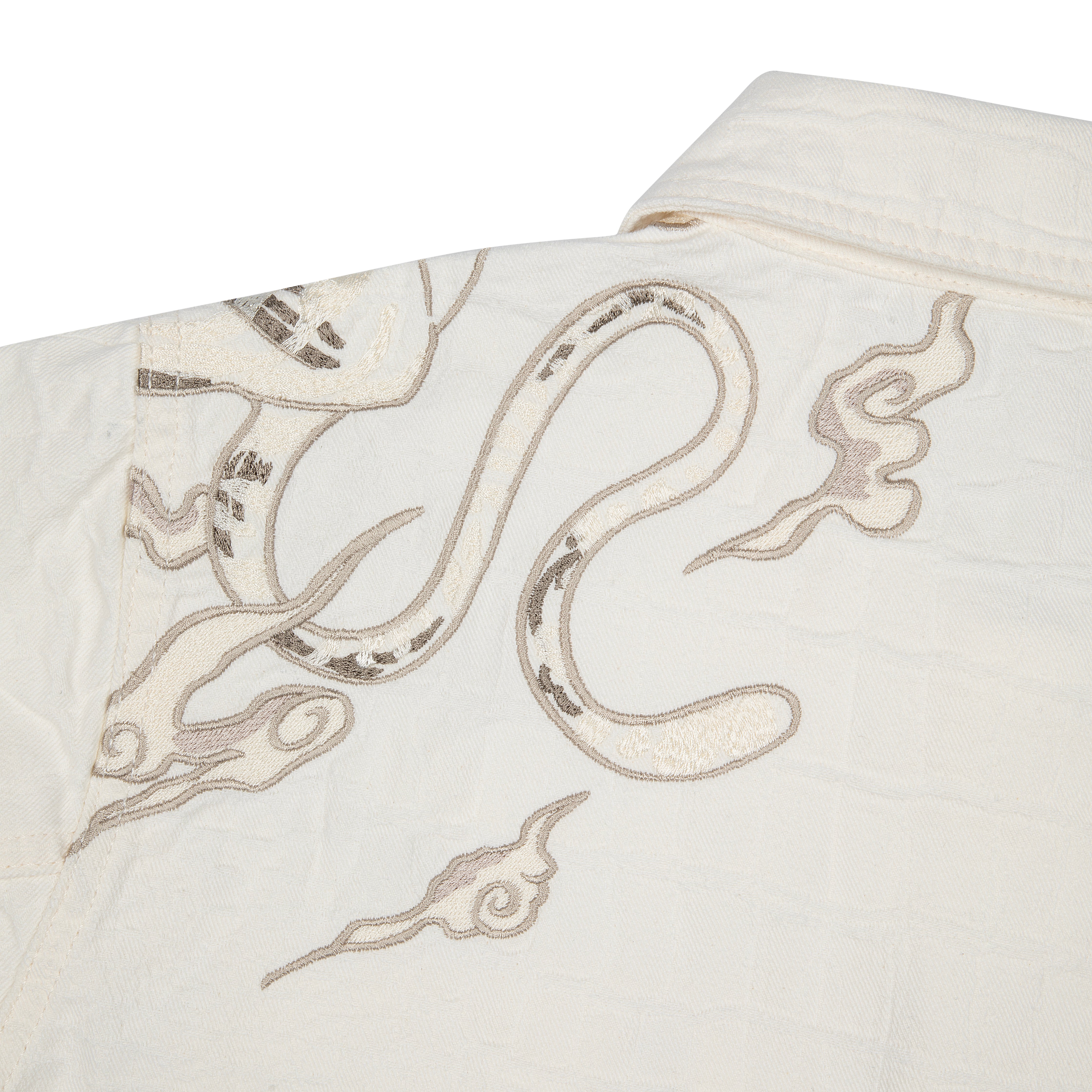 "yakuza" denim Jacket off white-Fineriform