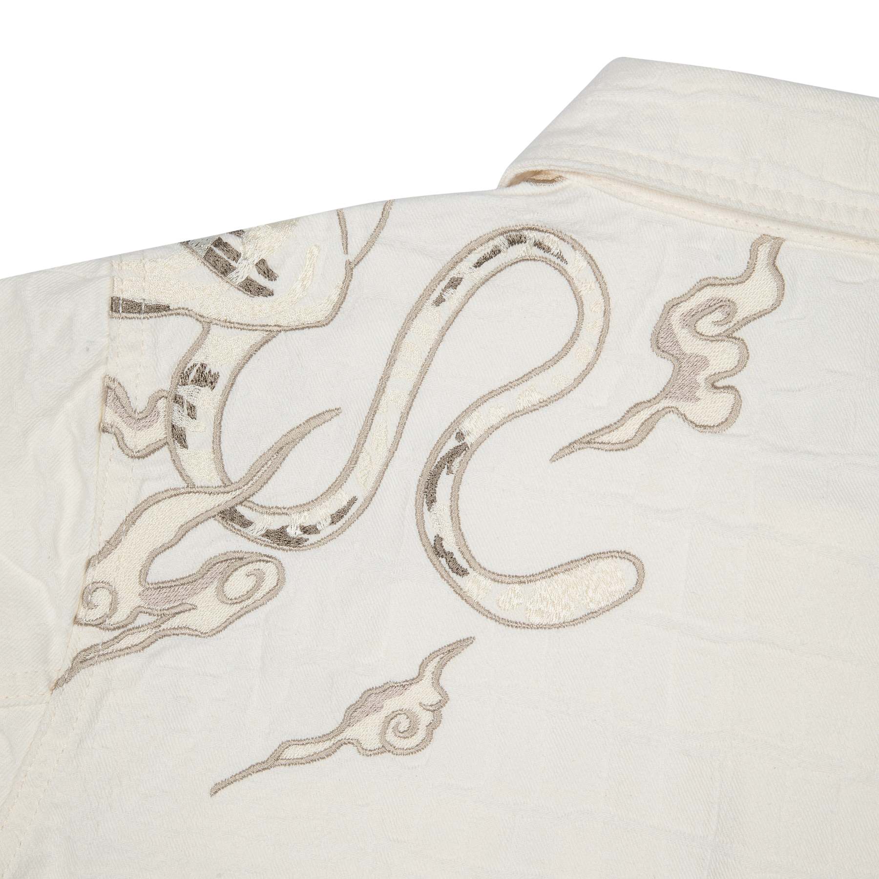 "yakuza" denim Jacket off white-Fineriform