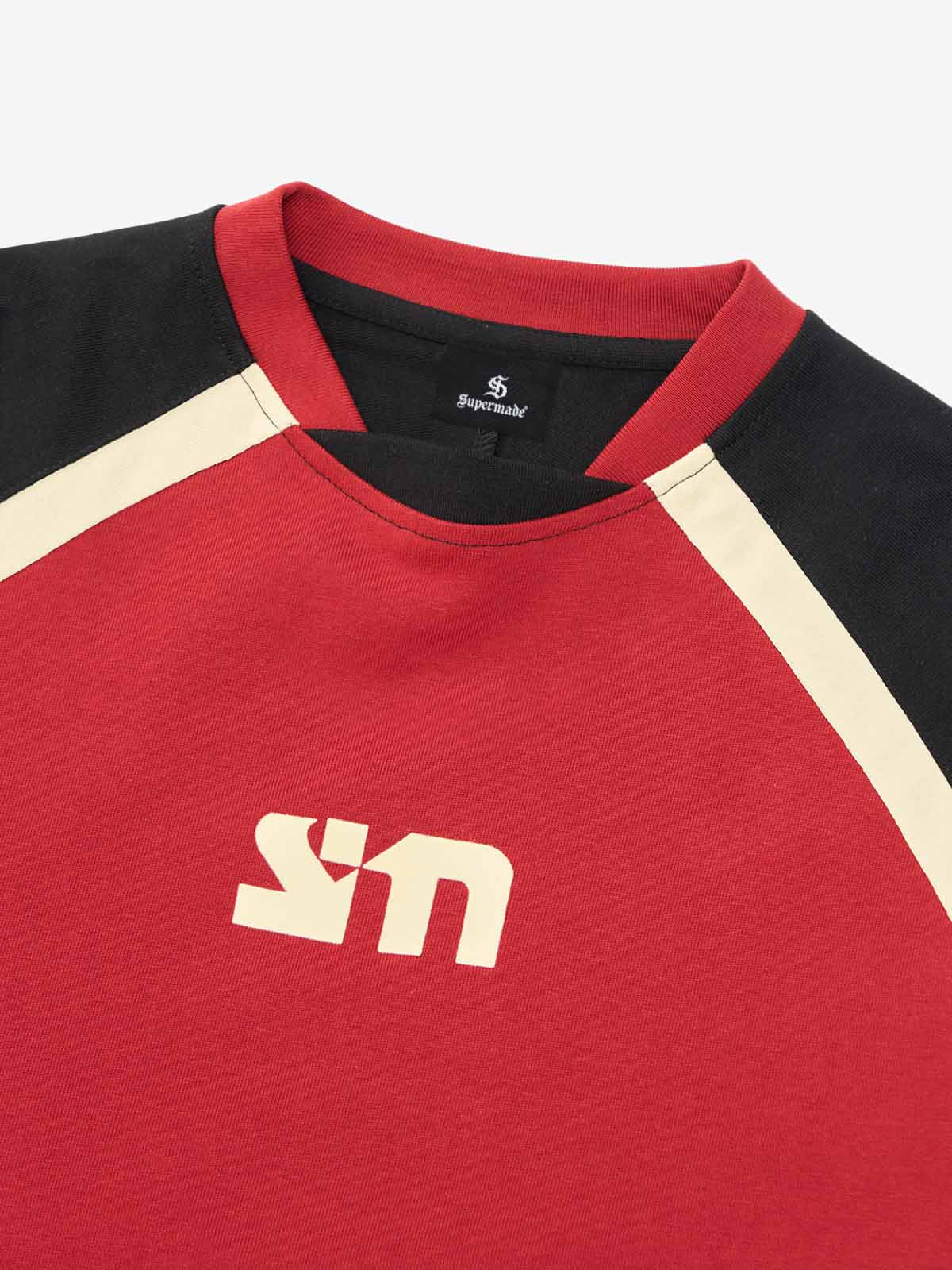 Original Retro Contrast Color Long-Sleeved T-Shirt-Fineriform