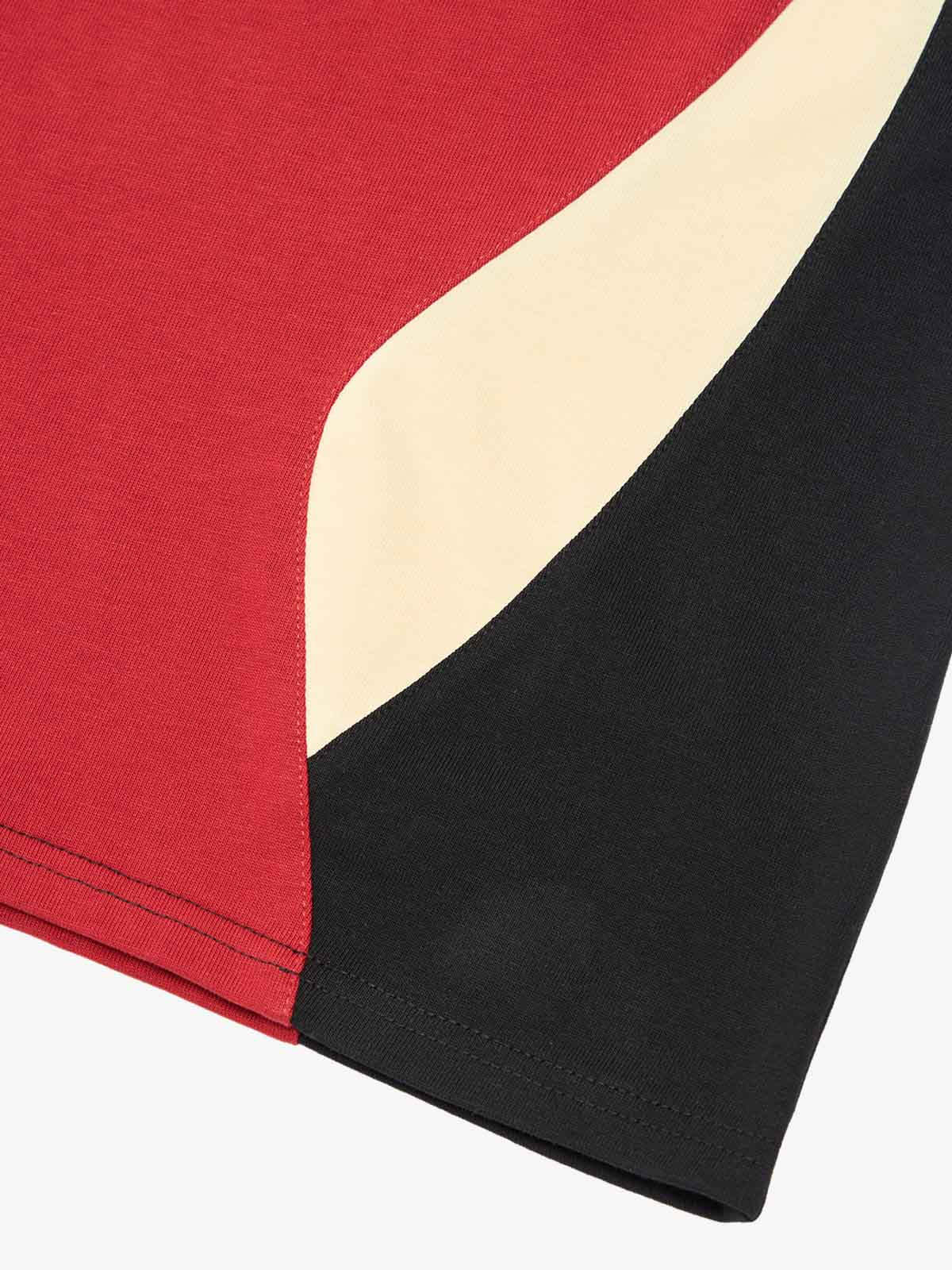 Original Retro Contrast Color Long-Sleeved T-Shirt-Fineriform