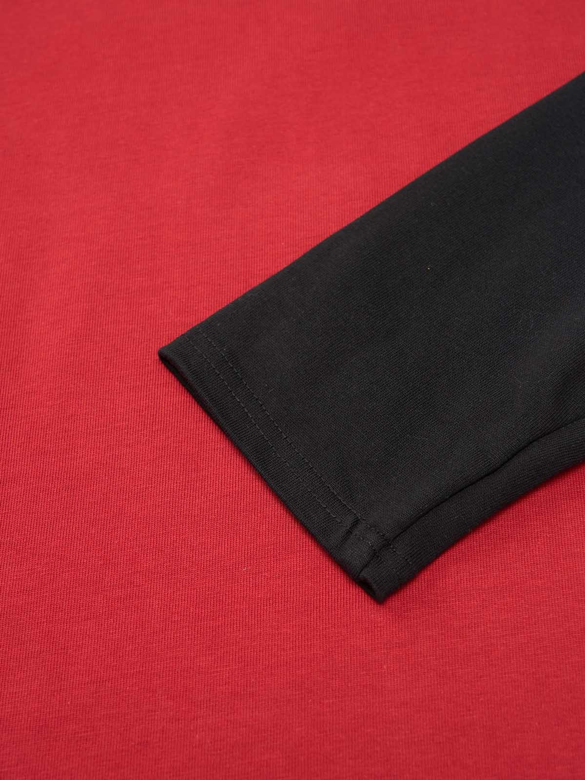 Original Retro Contrast Color Long-Sleeved T-Shirt-Fineriform