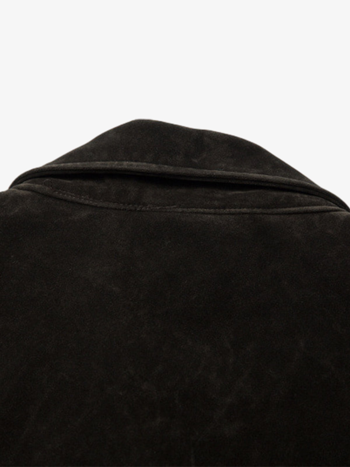 Retro Unique Metal Button Suede Lapel Bomber Jacket - 2538-Fineriform