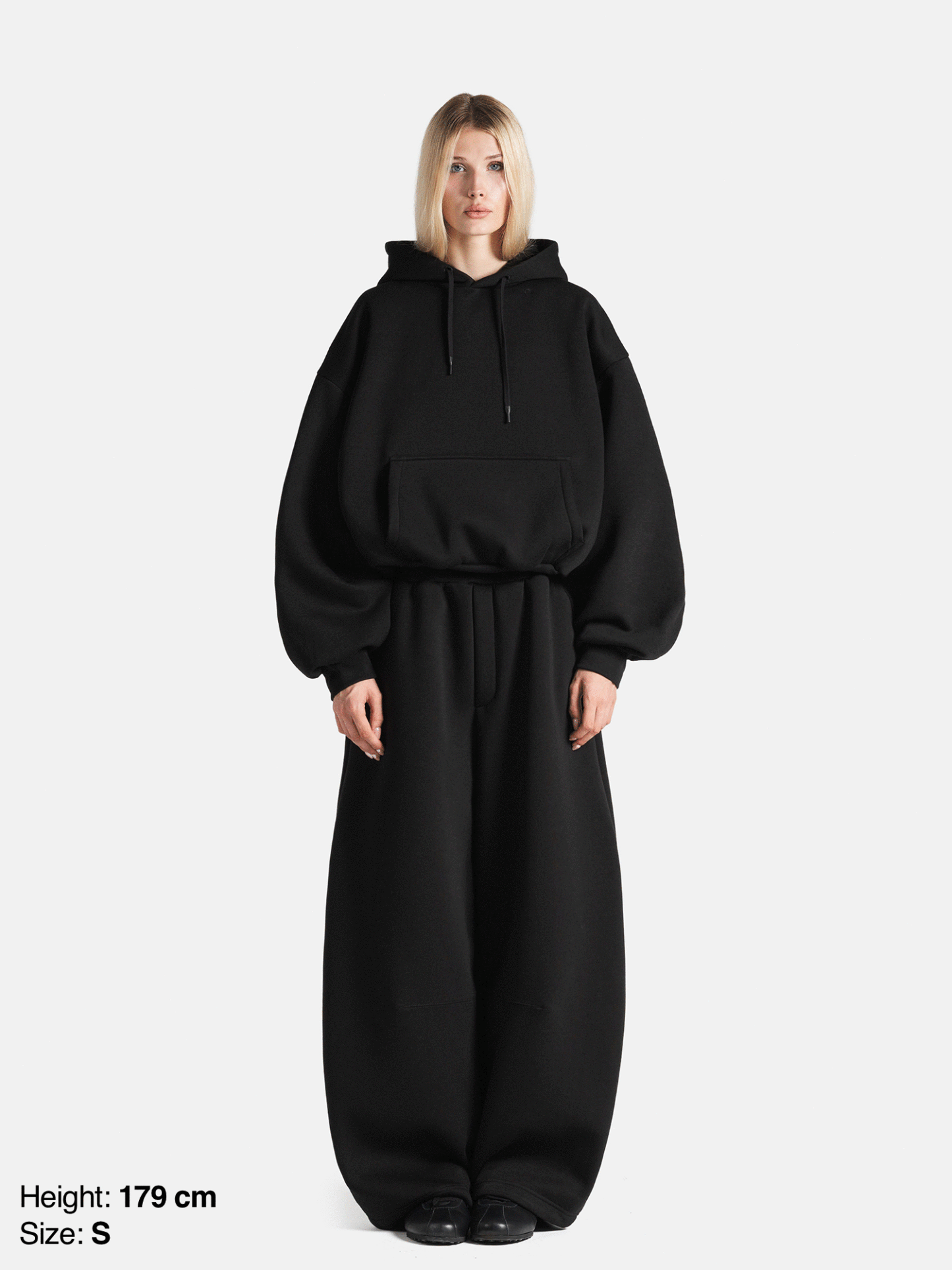 BUBBLE HOODIE - BLACK-Fineriform