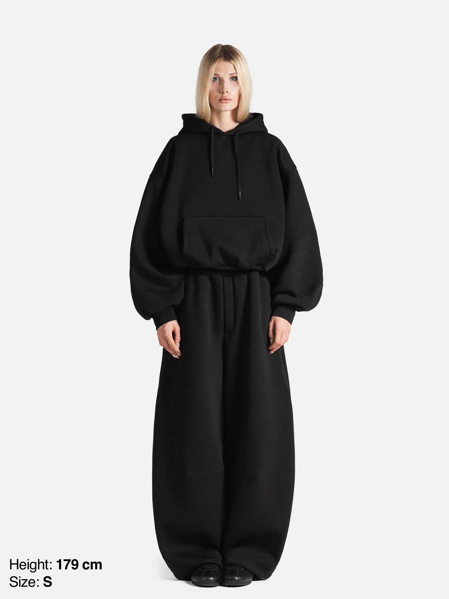 BUBBLE HOODIE - BLACK-Fineriform