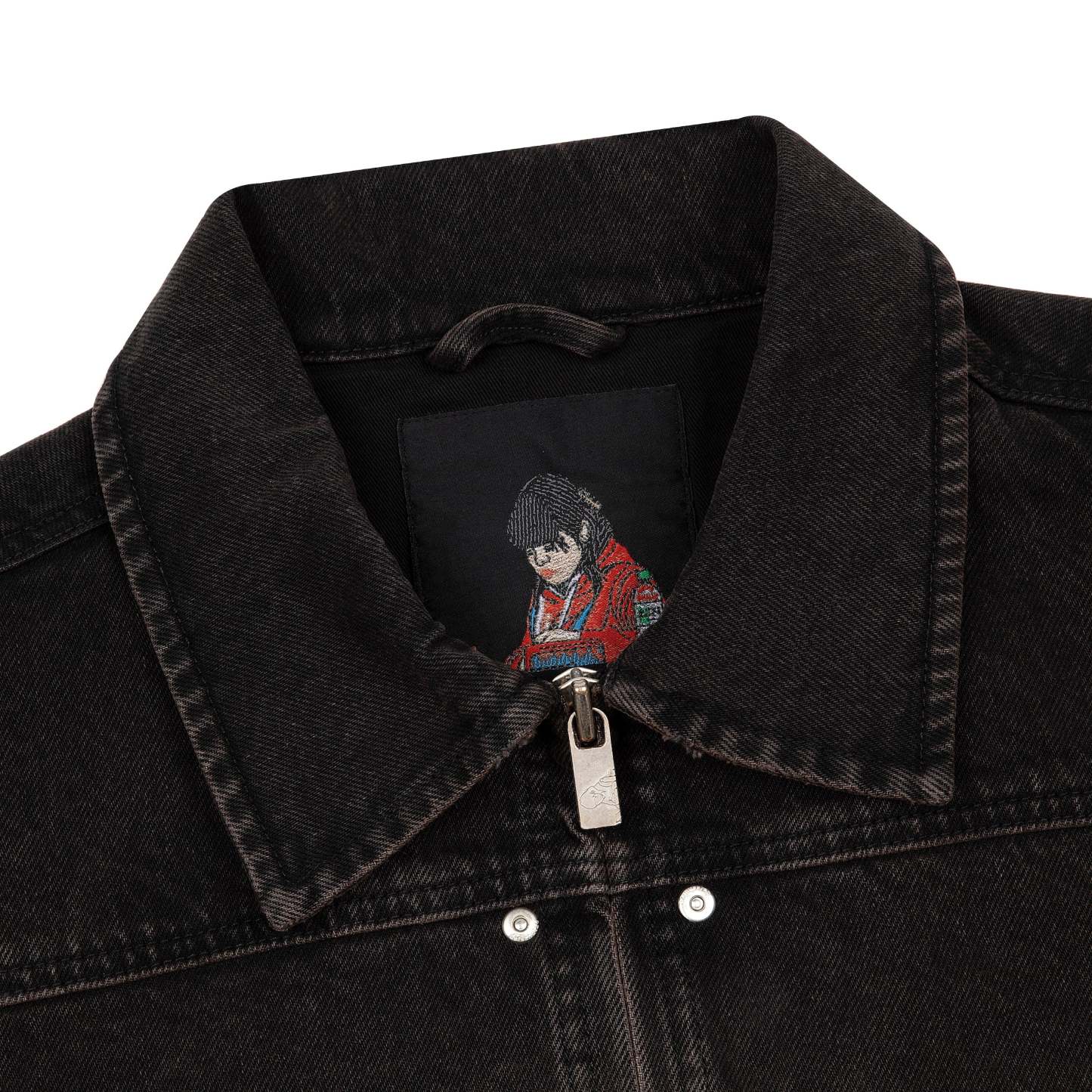 "jazz v2" denim Jacket black-Fineriform