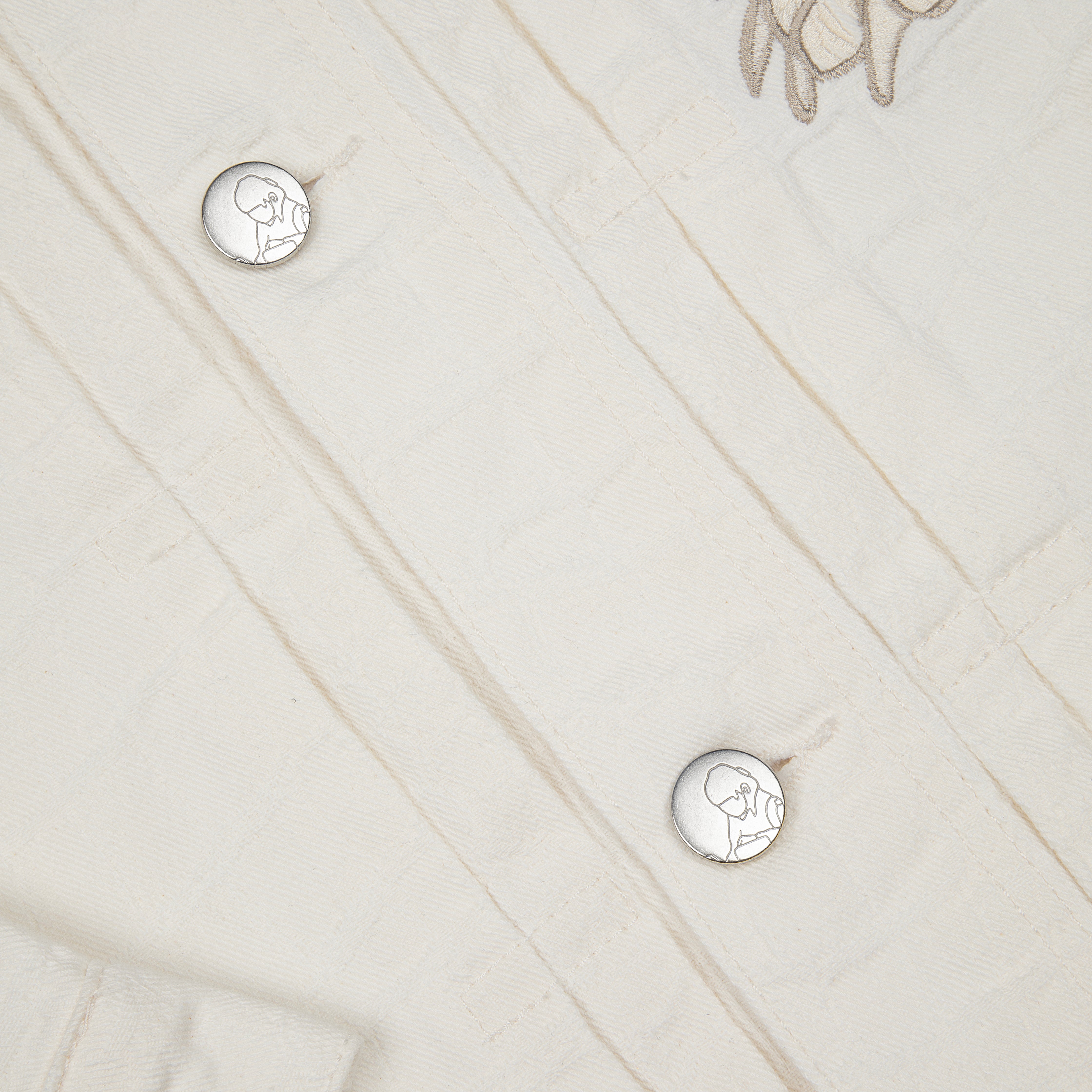 "yakuza" denim Jacket off white-Fineriform