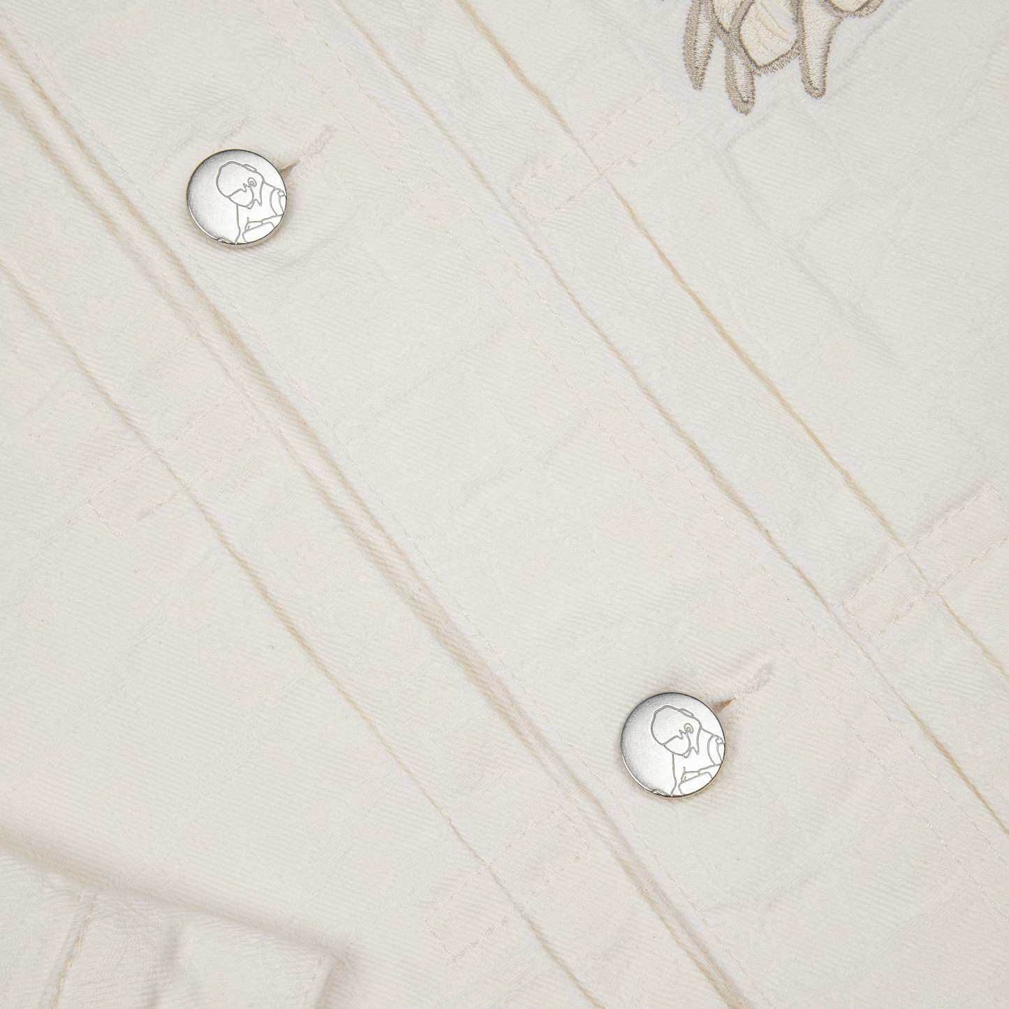 "yakuza" denim Jacket off white-Fineriform