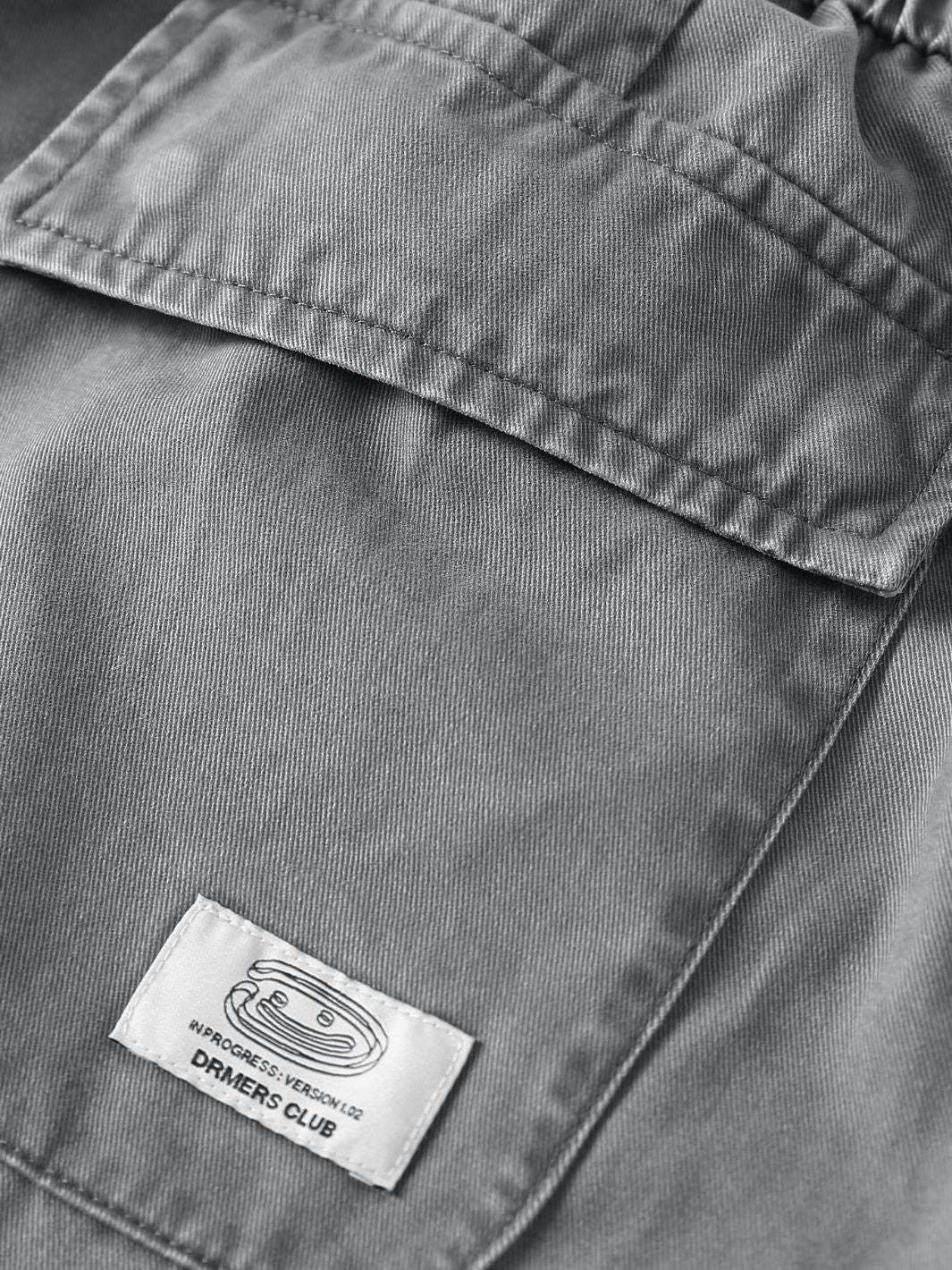 SMILEY LOGO PARACHUTE PANTS - SAGE-Fineriform