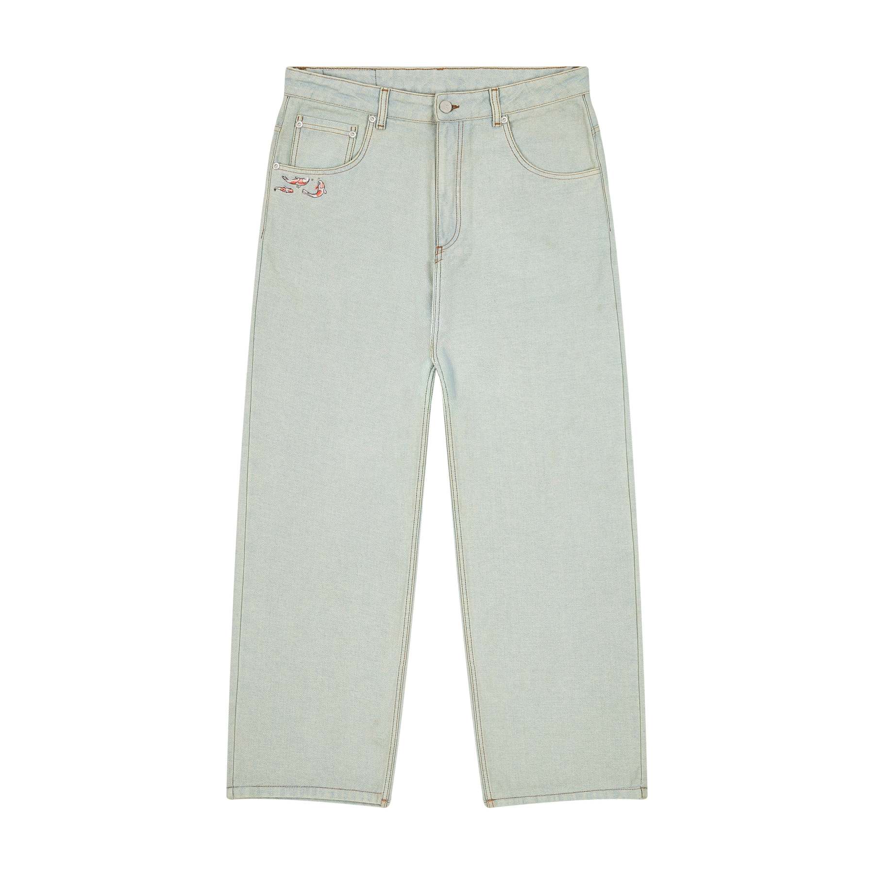 "koi fish" reverse denim-Fineriform