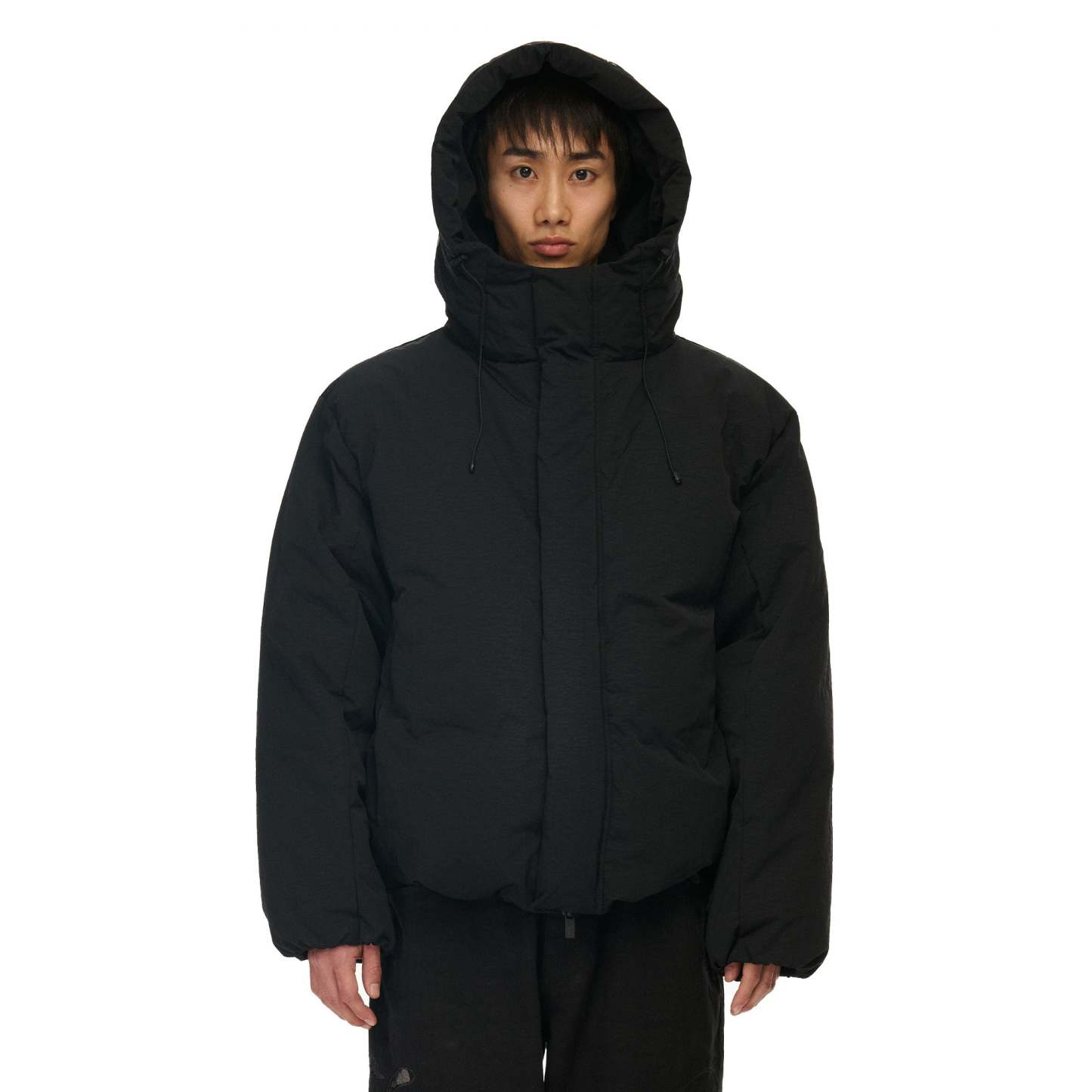 "yakuza" down Puffer jacket black-Fineriform