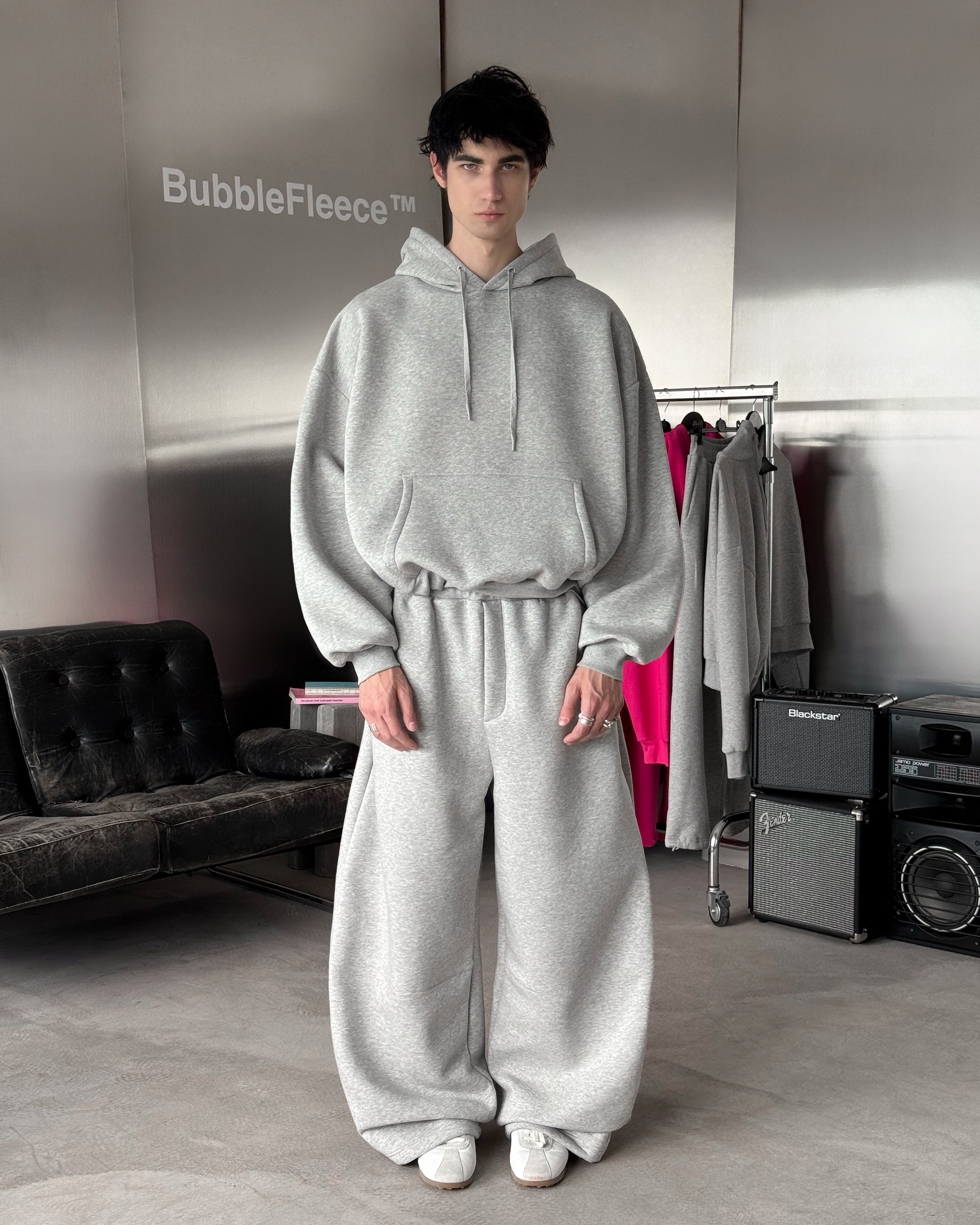 BUBBLE HOODIE - GRAY-Fineriform
