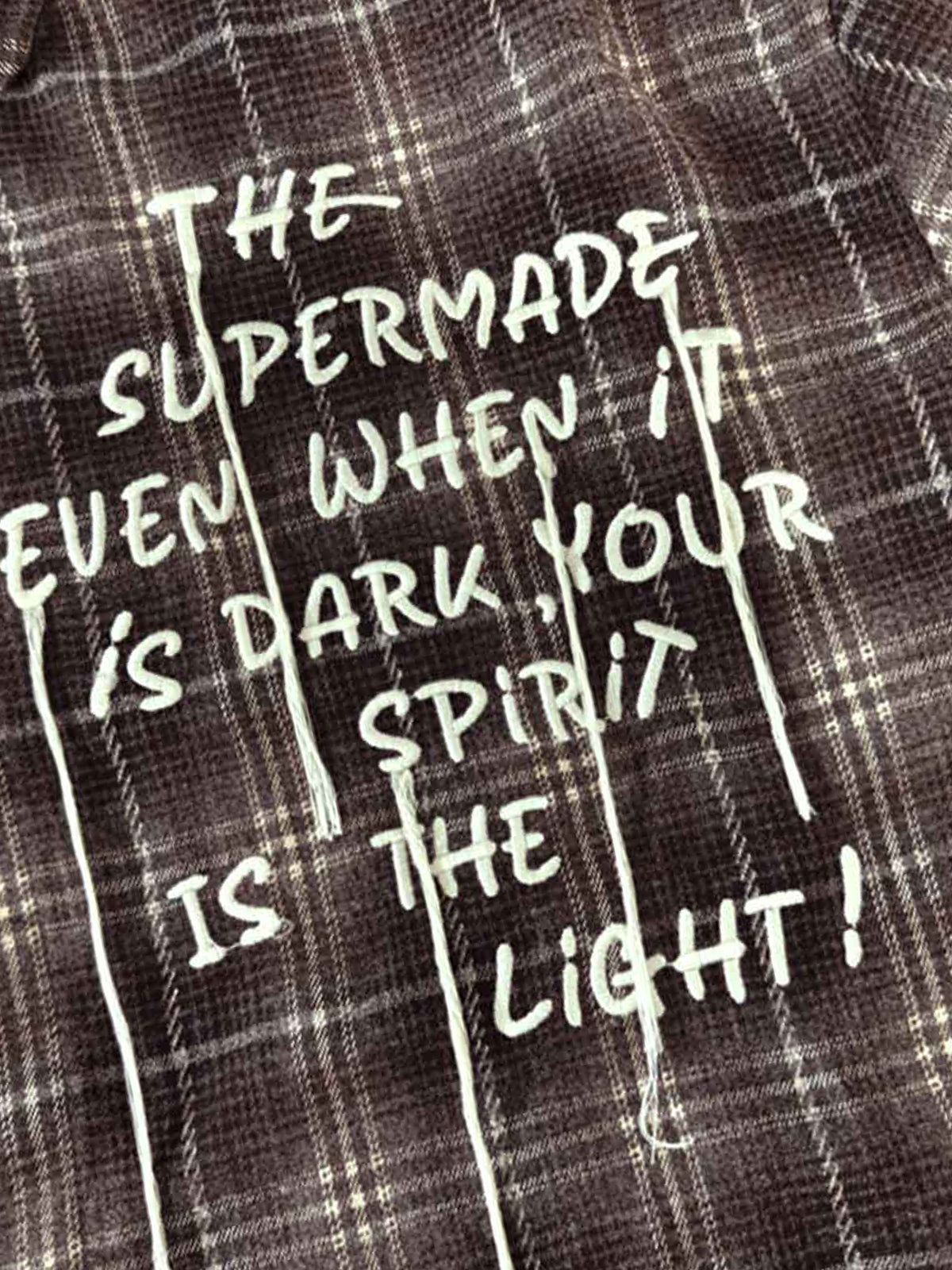 Cotton Street Distressed Plaid Faux Two-Piece Shirt-Fineriform