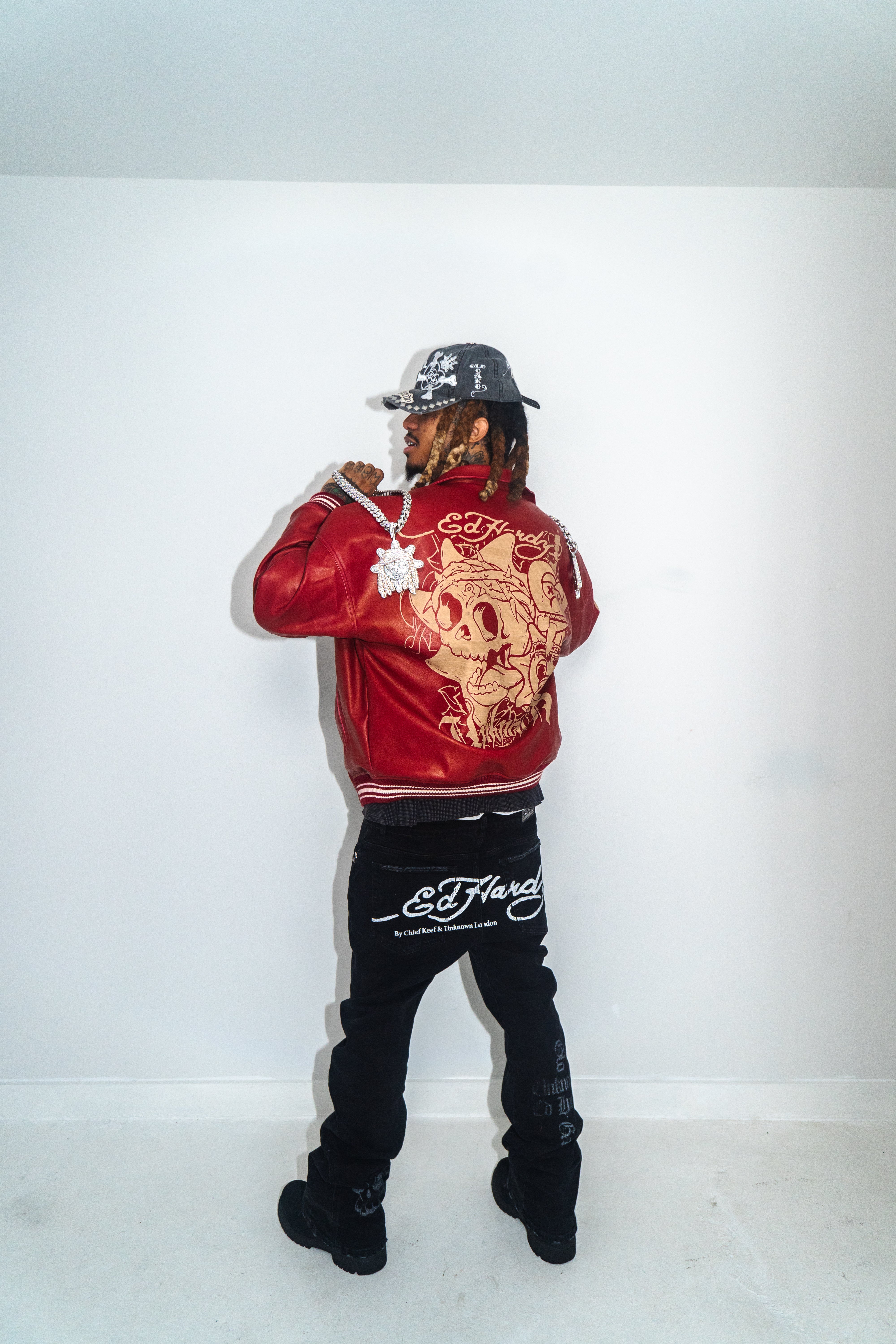 VINTAGE RED LEATHER JACKET-Fineriform