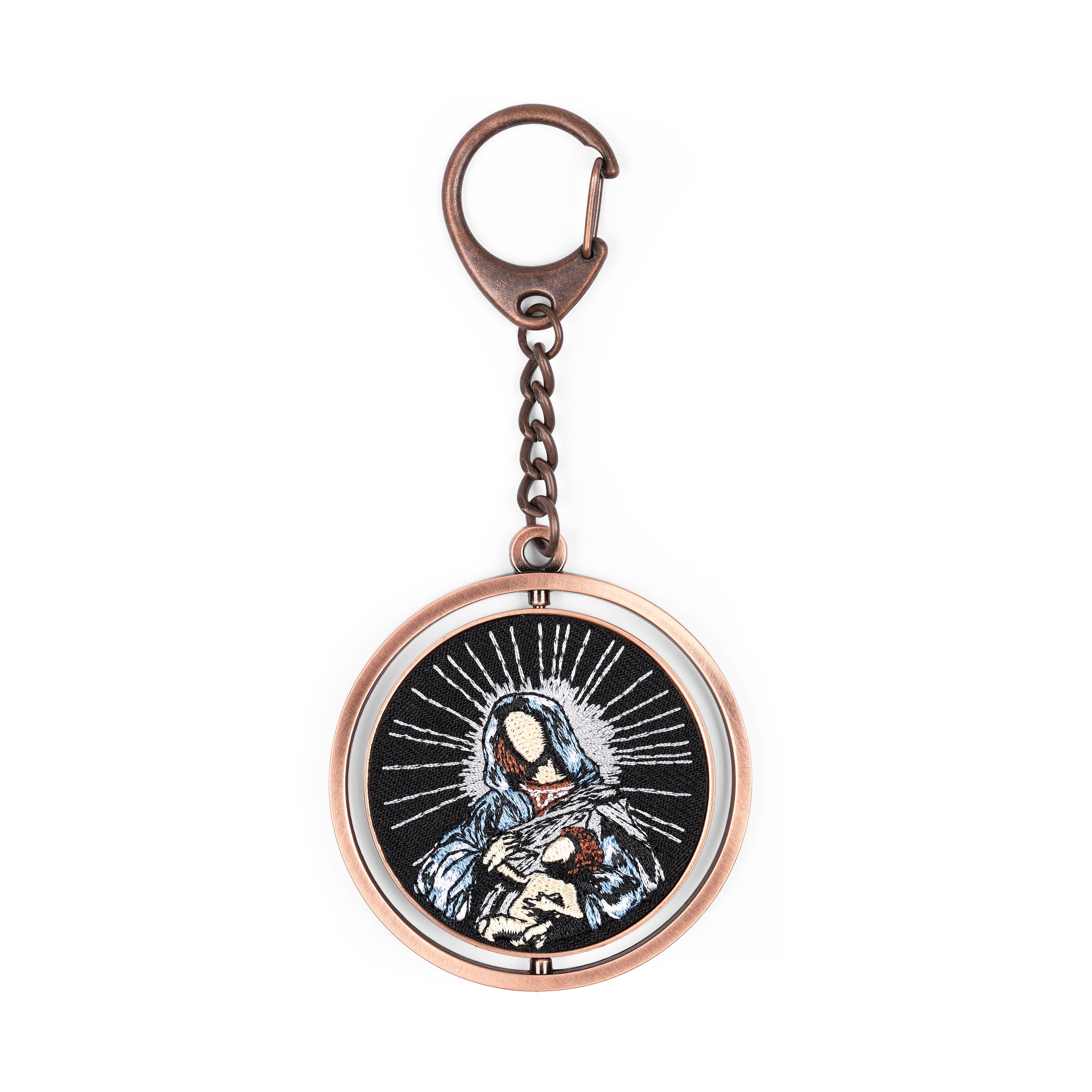 "awakening v2" round keychain-Fineriform