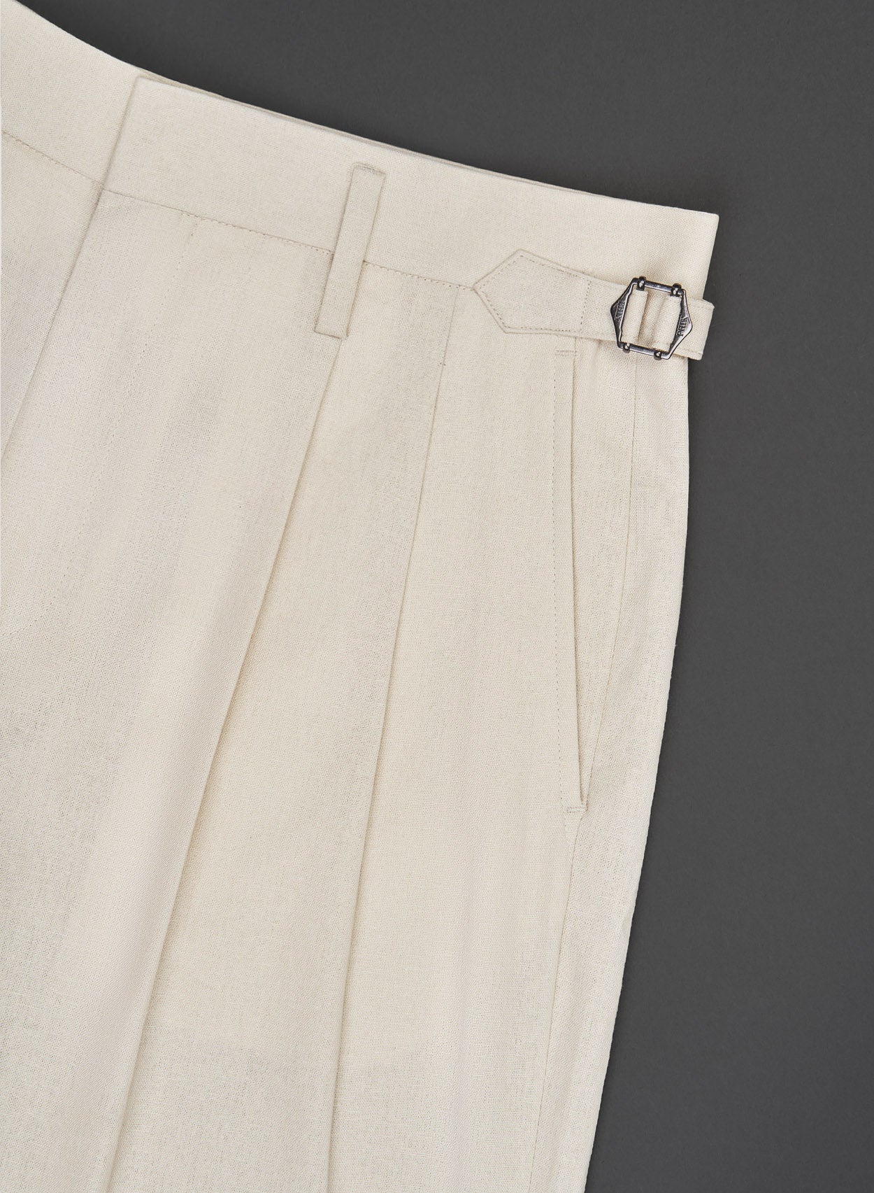 High Waisted Side Buckle Flare Trousers-Fineriform