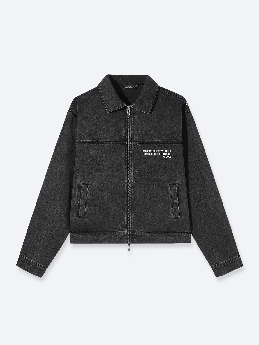 CREATIVE DEPT DENIM WORK JACKET - BLACK-Fineriform