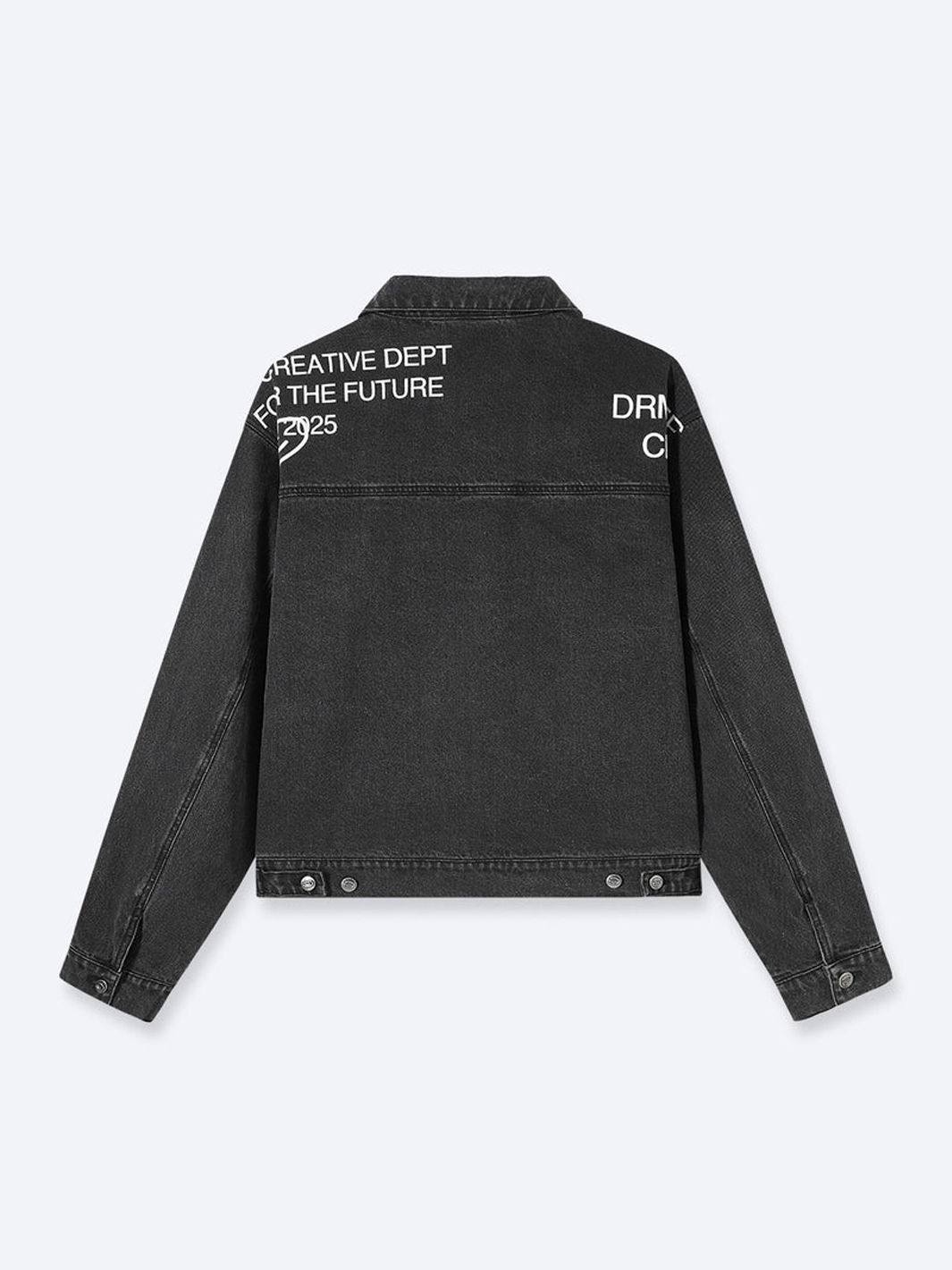 CREATIVE DEPT DENIM WORK JACKET - BLACK-Fineriform