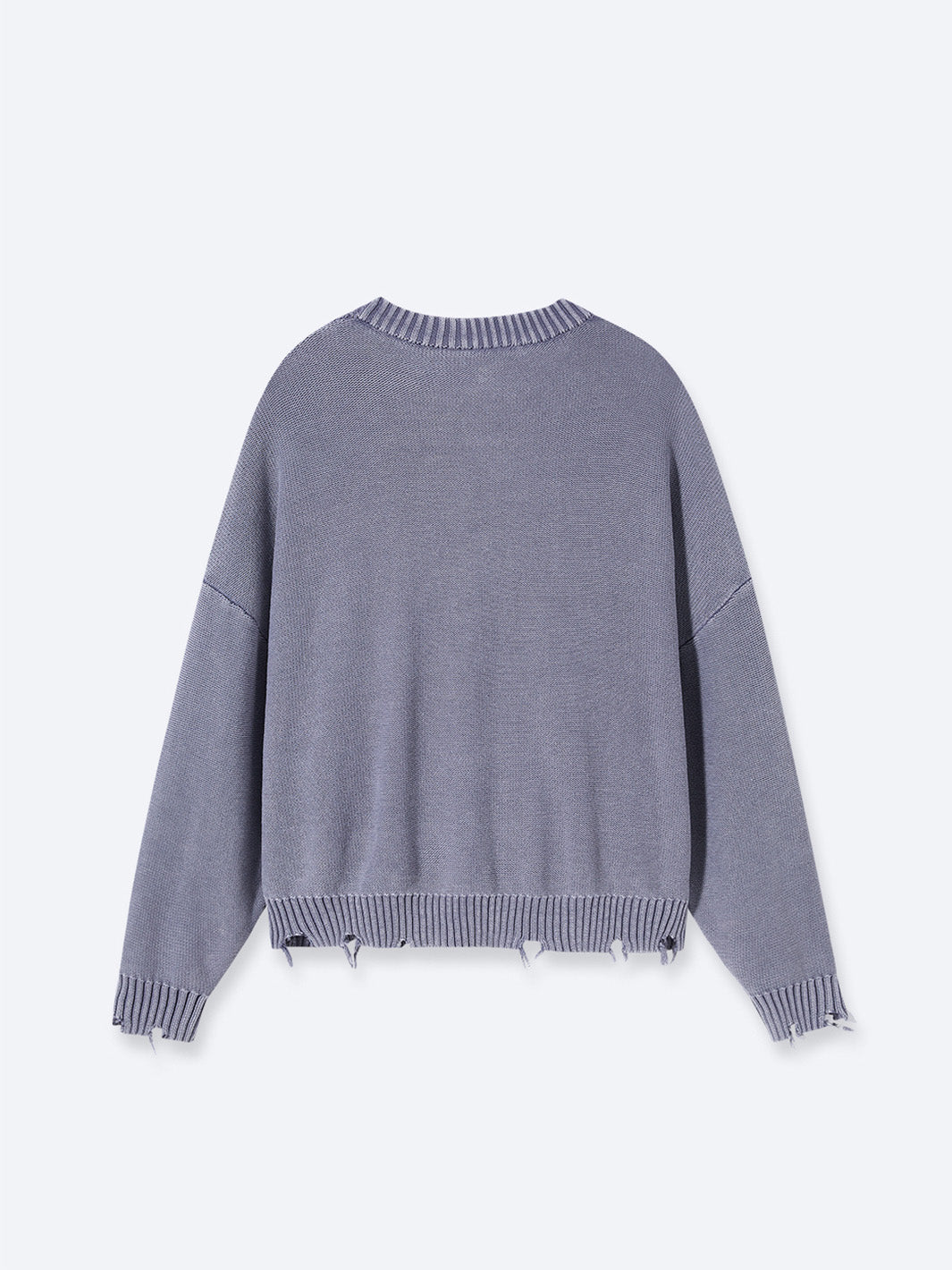 FALLING LETTERS KNIT - WASHED PURPLE-Fineriform